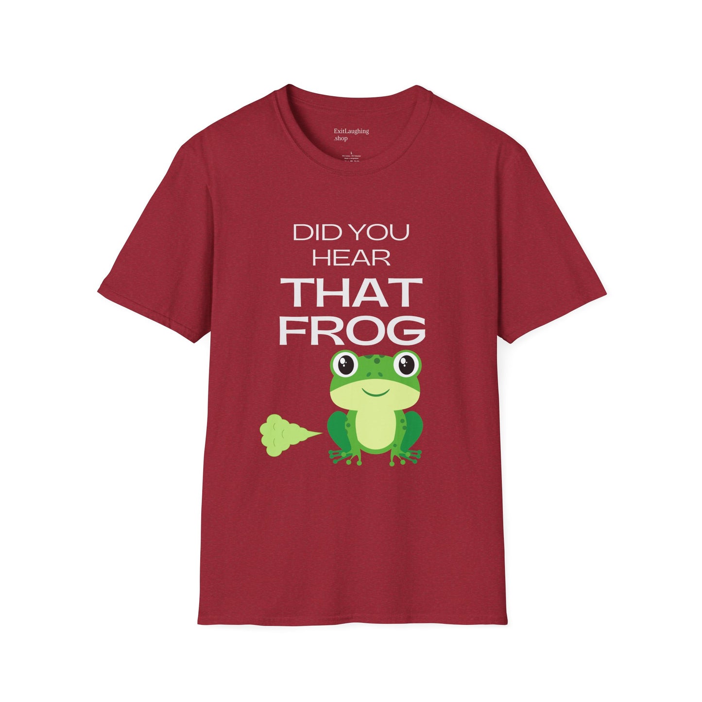 Funny Senior Tee – “Did You Hear That Frog?” – Sarcastic Senior Merch, Dark Humor Shirt & Funny Aging T-Shirt, Perfect Retirement Gift