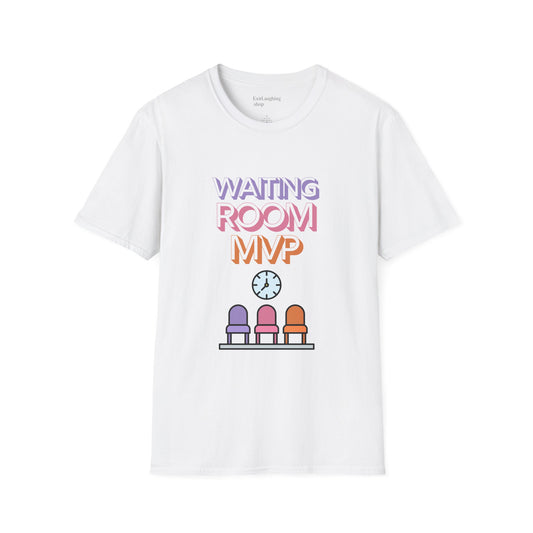 Funny Senior Tee – “Waiting Room MVP” – Sarcastic Retirement Gift, Dark Humor Shirt for Seniors, Funny Aging T-Shirt for Frequent Flyers & Specialist Office Regulars