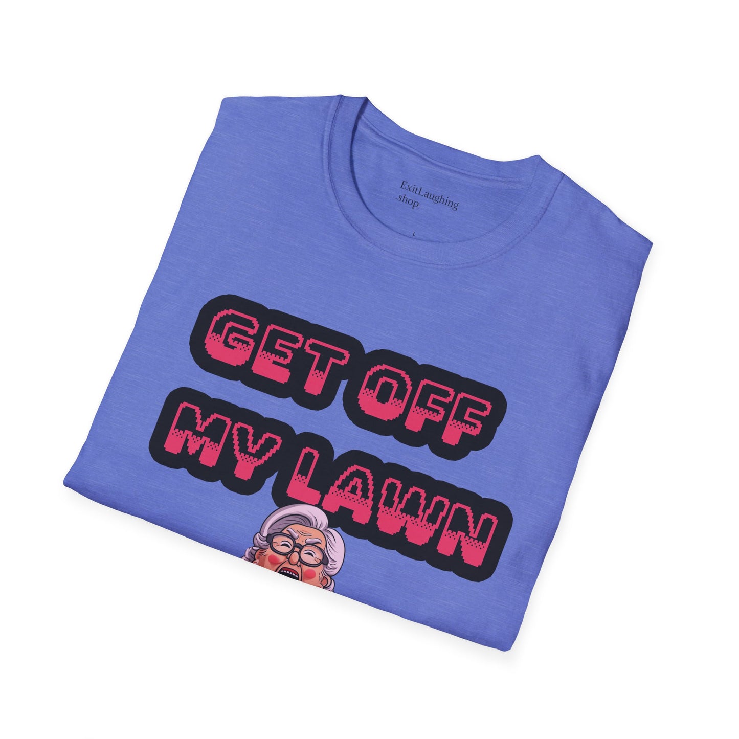 Funny Senior Tee – “Get Off My Lawn” – Sarcastic Senior Merch, Dark Humor Shirt & Funny Aging T-Shirt, Perfect Retirement Gift