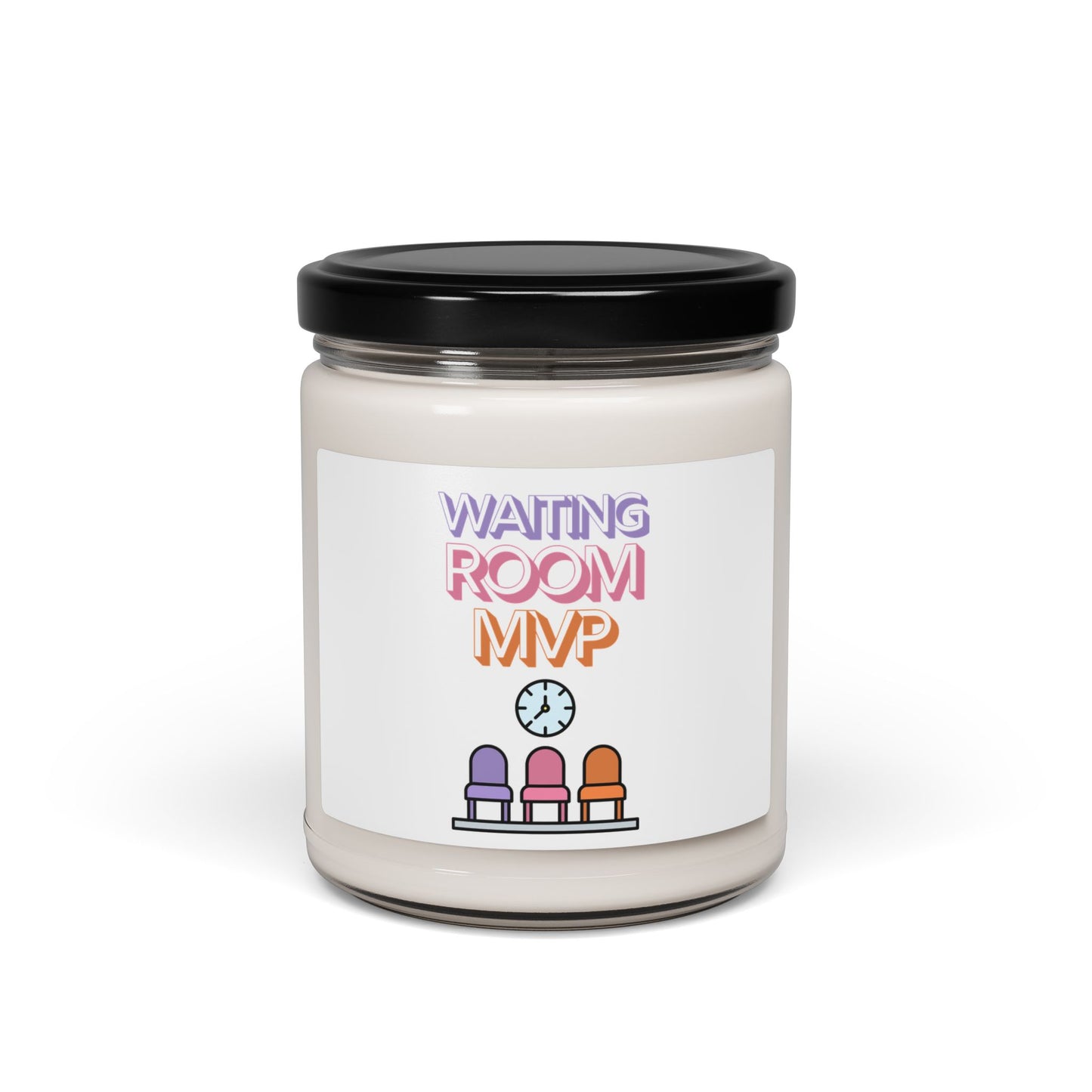 Funny Scented Soy Candle for Seniors – “Waiting Room MVP” – Sarcastic Senior Merch & Dark Humored Retirement Gift