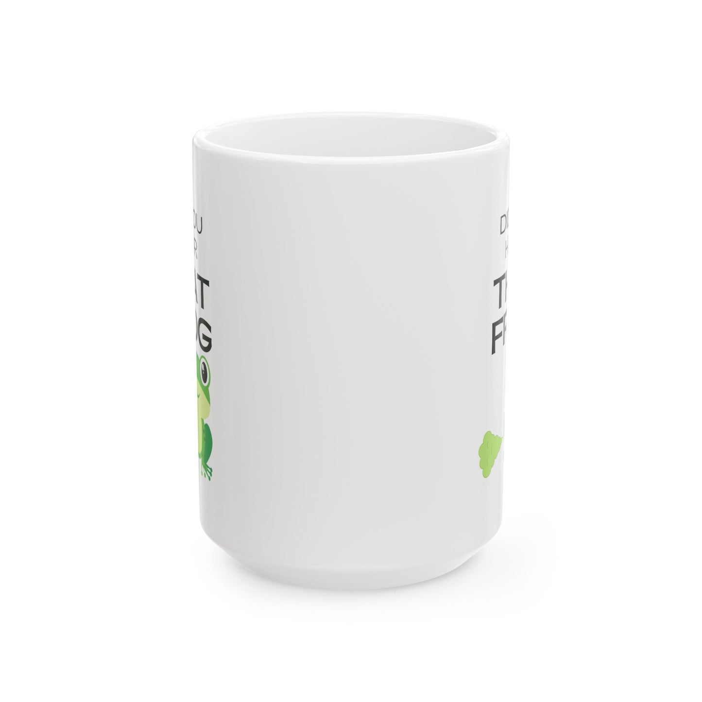 Funny Senior Coffee Mug ‘Did You Hear That Frog?’ – Sarcastic Senior Merch, Dark Humor Coffee Cup, Perfect Retirement Gift for Seniors, Grandparents, and Aging Legends