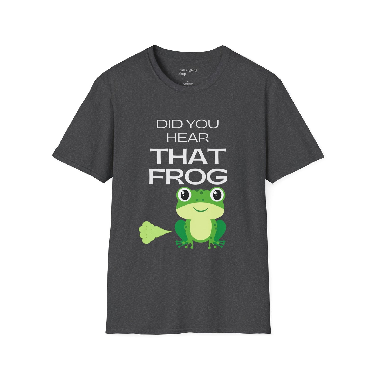 Funny Senior Tee – “Did You Hear That Frog?” – Sarcastic Senior Merch, Dark Humor Shirt & Funny Aging T-Shirt, Perfect Retirement Gift