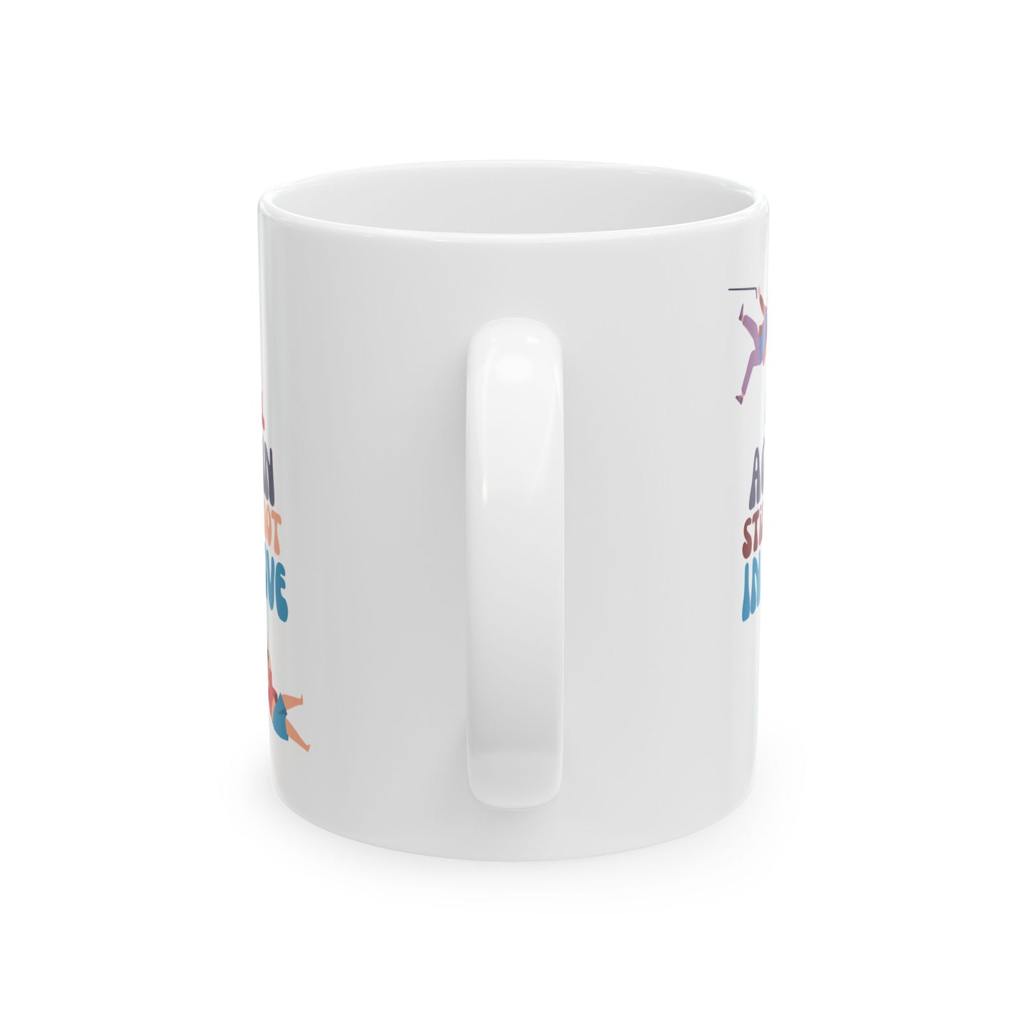 Funny Senior Coffee Mug ‘Fell Again. Still Not In Love.’ – Sarcastic Senior Merch, Dark Humor Coffee Cup, Perfect Retirement Gift for Seniors, Grandparents, and Aging Legends