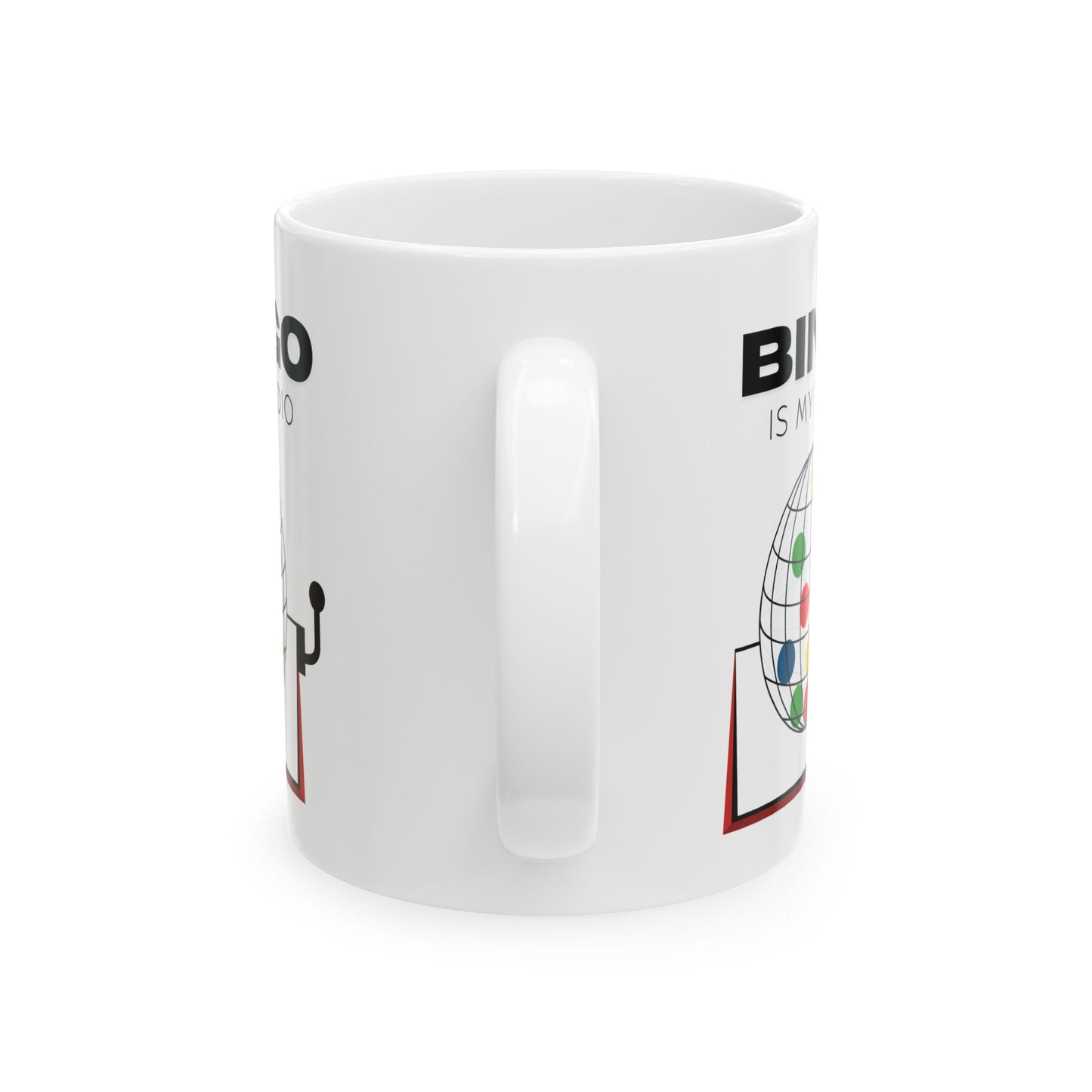 Funny Senior Coffee Mug ‘Bingo Is My Cardio’ – Sarcastic Senior Merch, Dark Humor Coffee Cup, Perfect Retirement Gift for Seniors, Grandparents, and Aging Legends