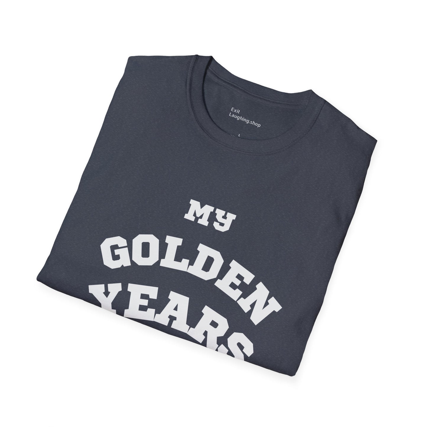 Funny Senior Tee – “My Golden Years Are Full of Rust” – Sarcastic Senior Merch, Dark Humor Shirt & Funny Aging T-Shirt, Perfect Retirement Gift for Seniors