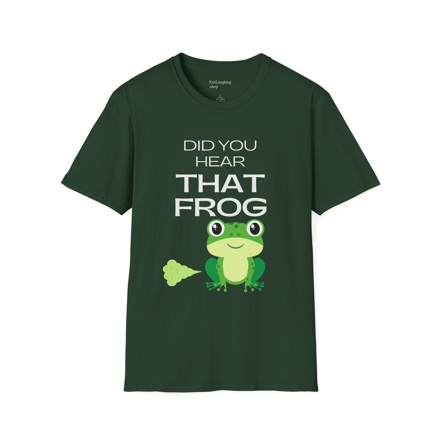 Funny Senior Tee – “Did You Hear That Frog?” – Sarcastic Senior Merch, Dark Humor Shirt & Funny Aging T-Shirt, Perfect Retirement Gift