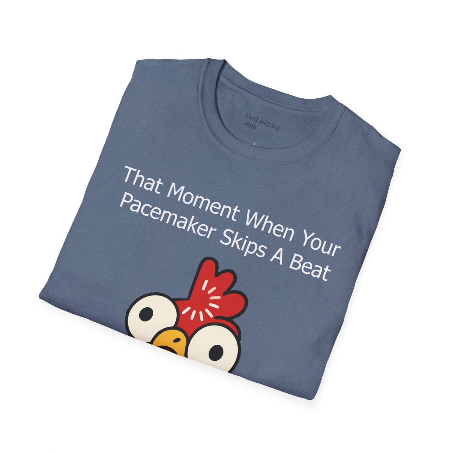 Funny Senior Tee – “That Moment When Your Pacemaker Skips and So Do You” – Sarcastic Senior Merch, Dark Humor Shirt & Funny Aging T-Shirt, Perfect Retirement Gift