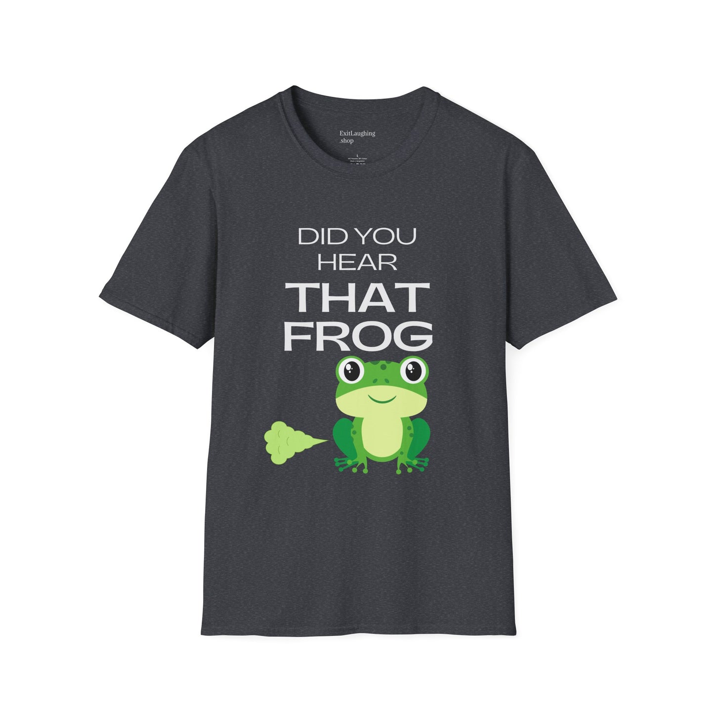 Funny Senior Tee – “Did You Hear That Frog?” – Sarcastic Senior Merch, Dark Humor Shirt & Funny Aging T-Shirt, Perfect Retirement Gift