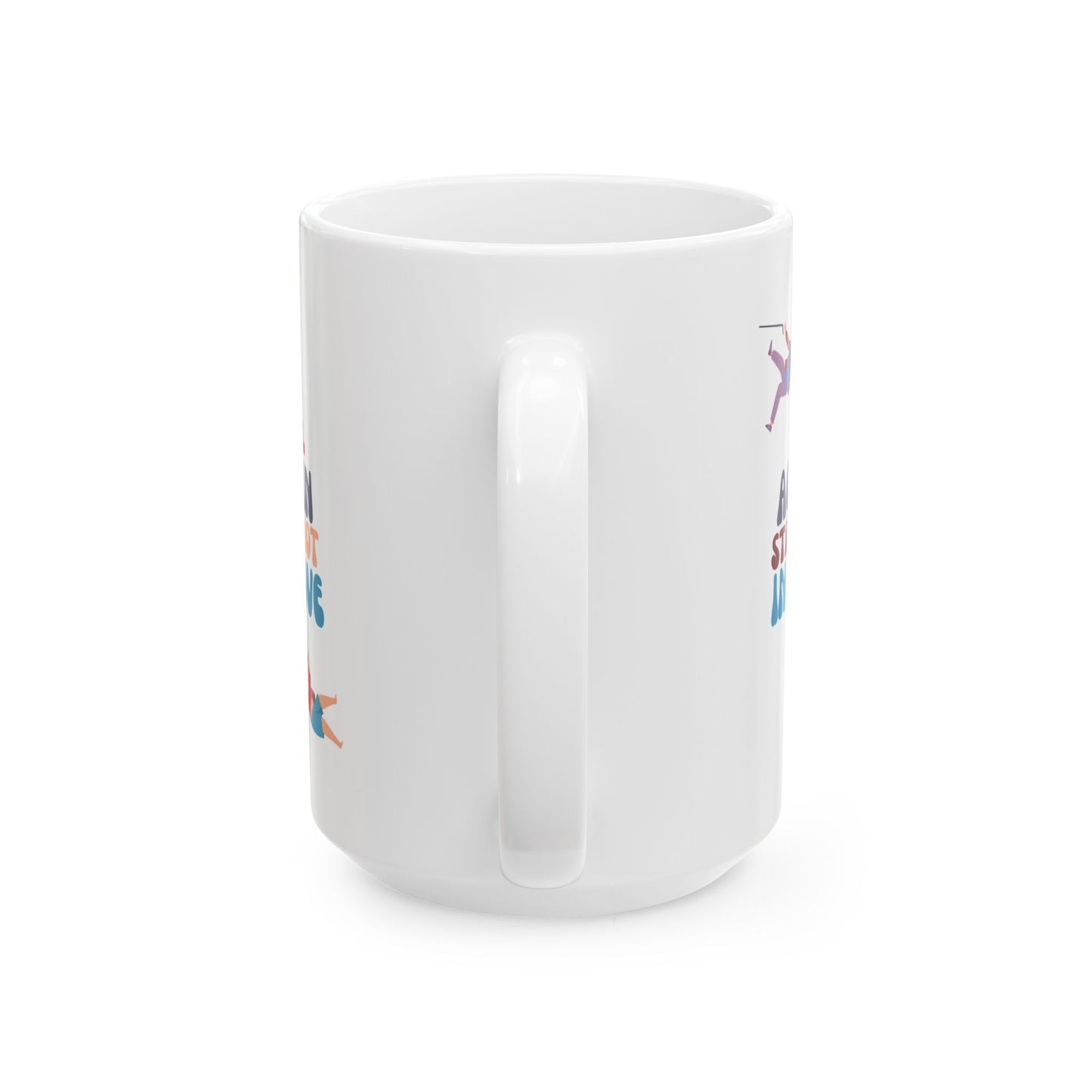 Funny Senior Coffee Mug ‘Fell Again. Still Not In Love.’ – Sarcastic Senior Merch, Dark Humor Coffee Cup, Perfect Retirement Gift for Seniors, Grandparents, and Aging Legends