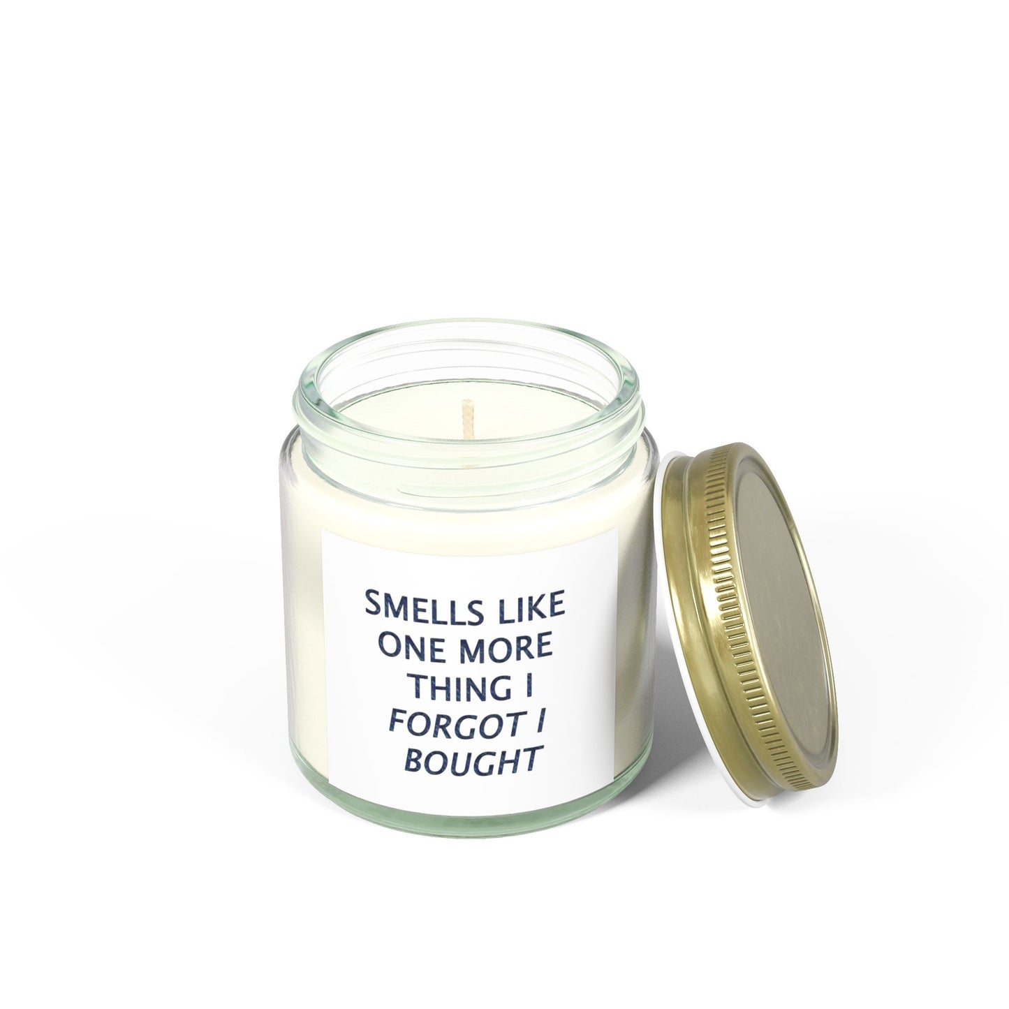 Funny Scented Soy Candle for Seniors – “Smells Like One More Thing I Forgot I Bought” – Sarcastic Senior Merch & Dark Humored Retirement Gift
