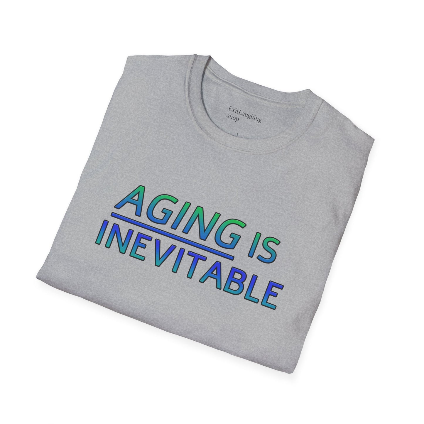 Funny Senior Tee – “Aging Is Inevitable, Dignity Is Optional” – Sarcastic Senior Merch, Dark Humor Shirt & Funny Aging T-Shirt, Perfect Retirement Gift