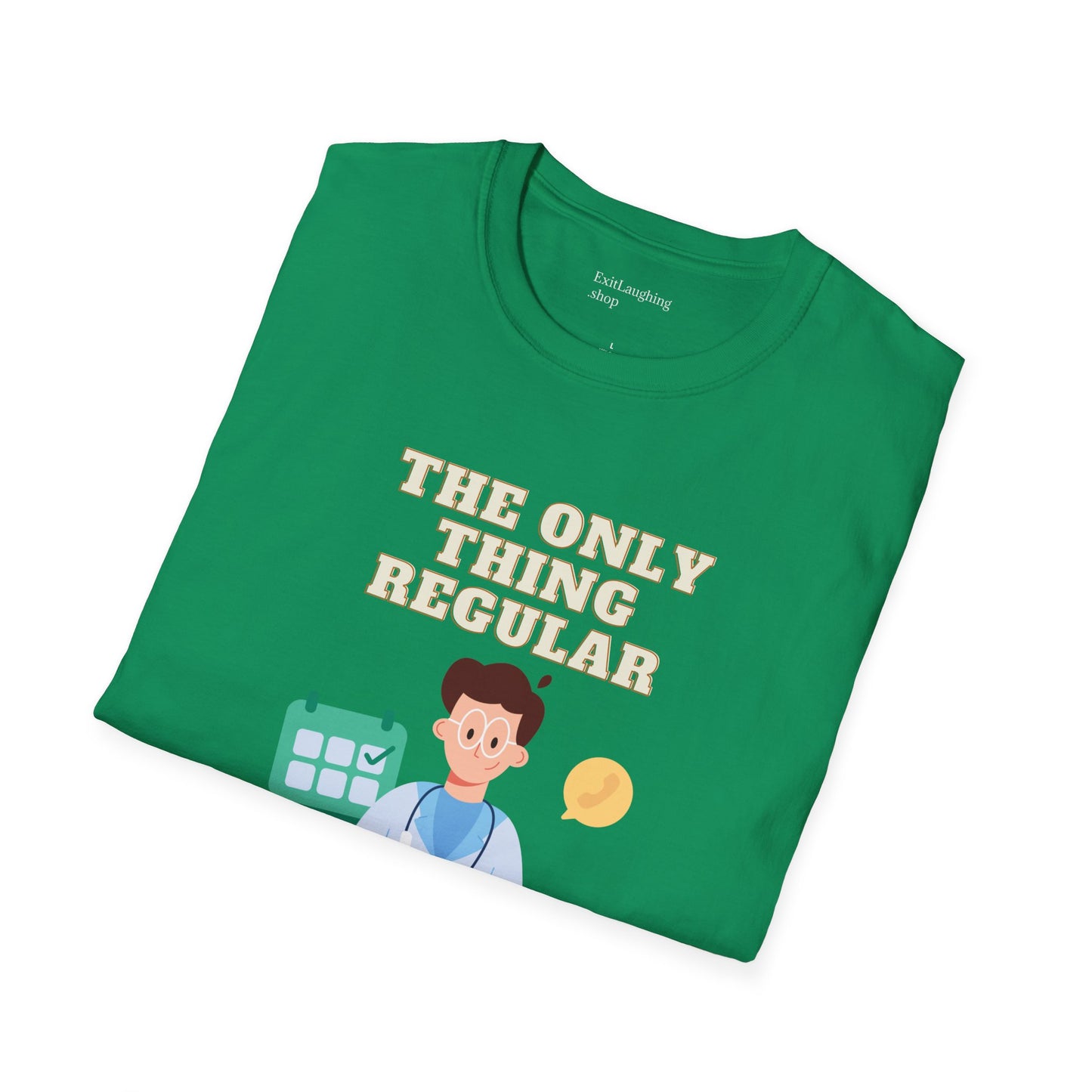 Funny Senior Tee – “The Only Thing Regular Is My Doctor Appointments” – Sarcastic Senior Merch, Dark Humor Shirt & Funny Aging T-Shirt, Perfect Retirement Gift for Seniors