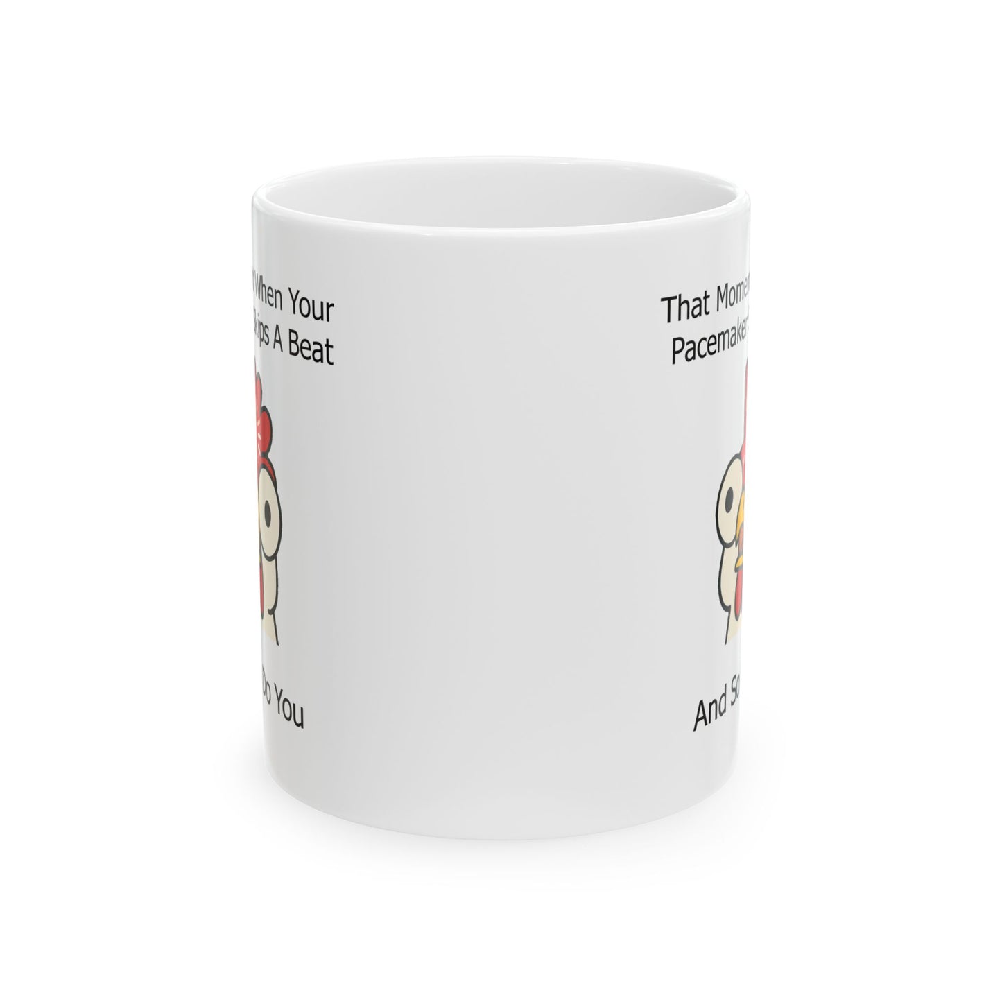Funny Senior Coffee Mug ‘That Face When Your Pacemaker Skips a Beat… And So Do You’ – Sarcastic Senior Merch, Dark Humor Cup, Perfect Retirement Gift for Seniors, Grandparents, and Aging Legends