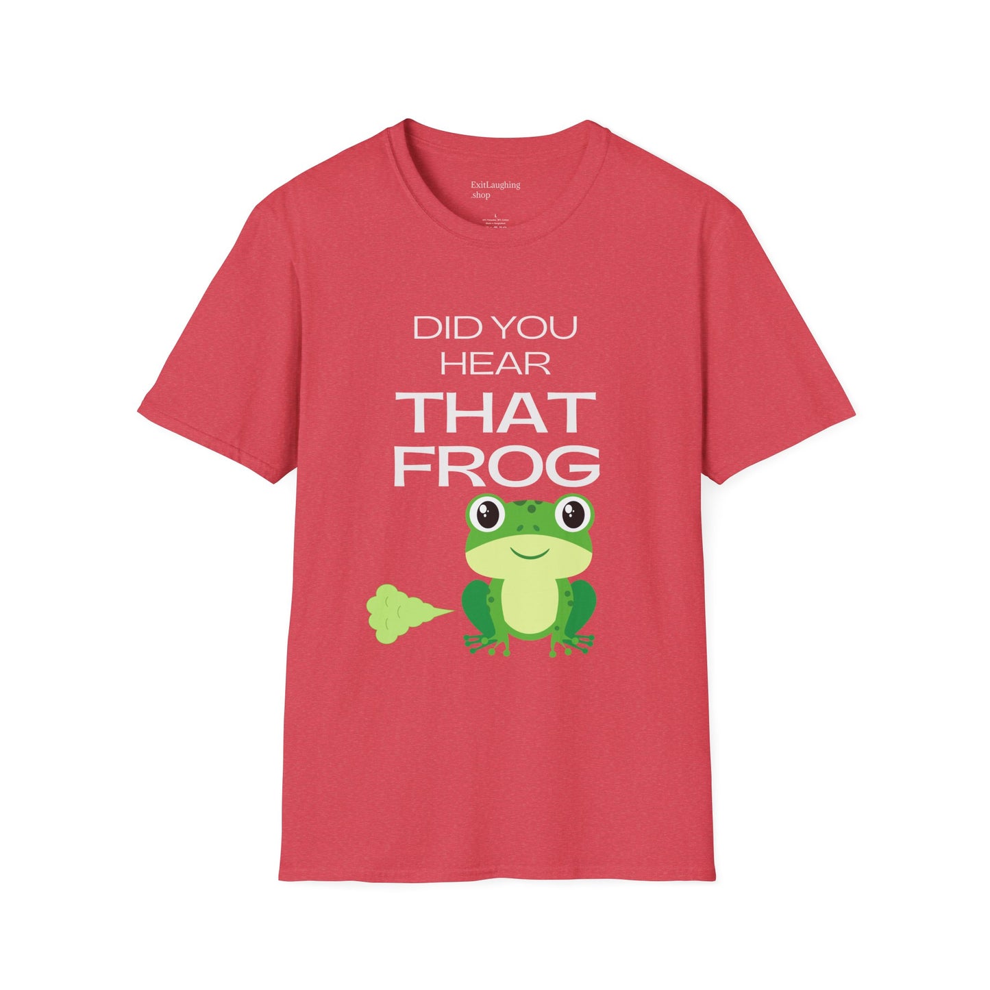 Funny Senior Tee – “Did You Hear That Frog?” – Sarcastic Senior Merch, Dark Humor Shirt & Funny Aging T-Shirt, Perfect Retirement Gift