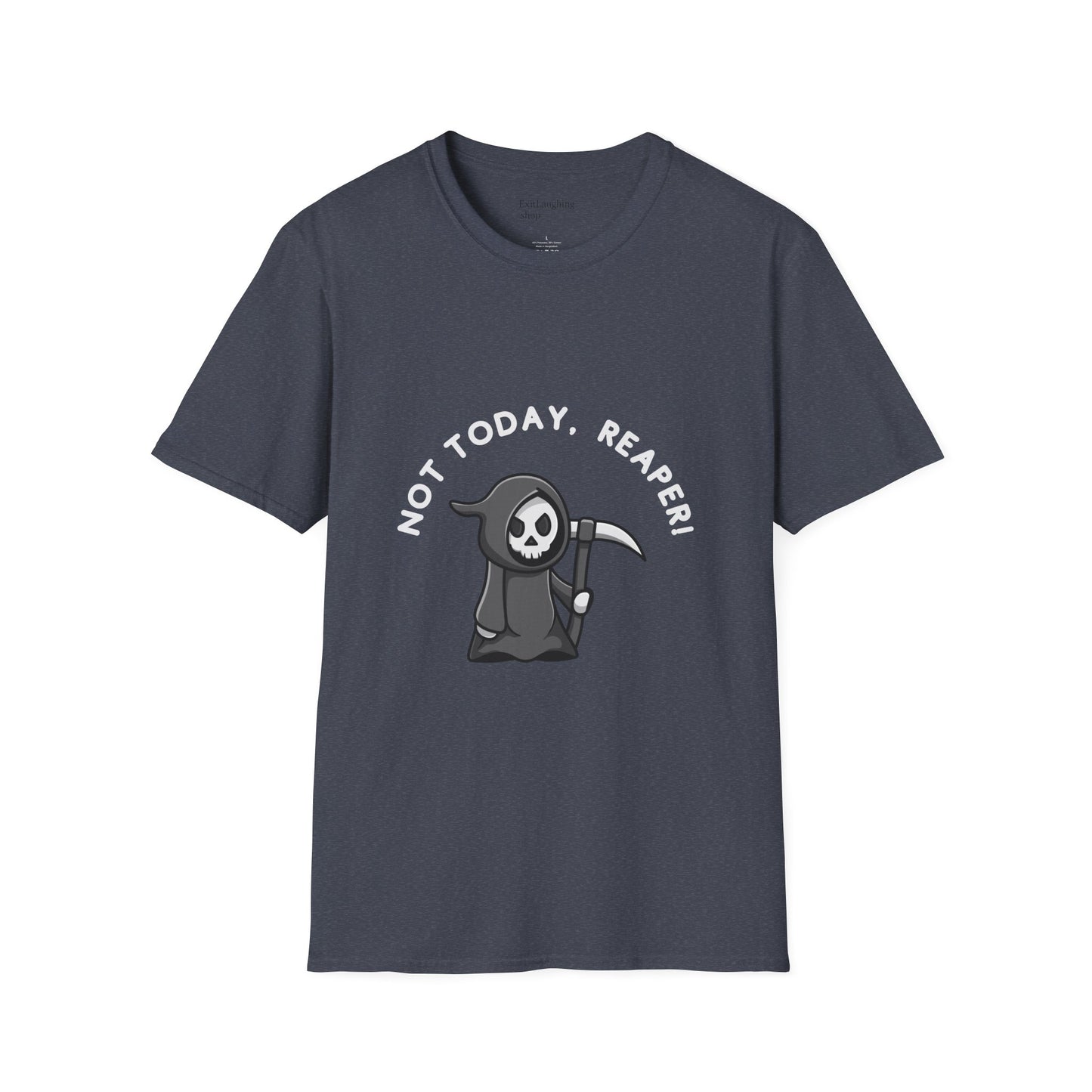 Funny Senior Tee – “Not Today, Reaper!” – Sarcastic Senior Merch, Dark Humor Shirt & Funny Aging T-Shirt, Perfect Retirement Gift