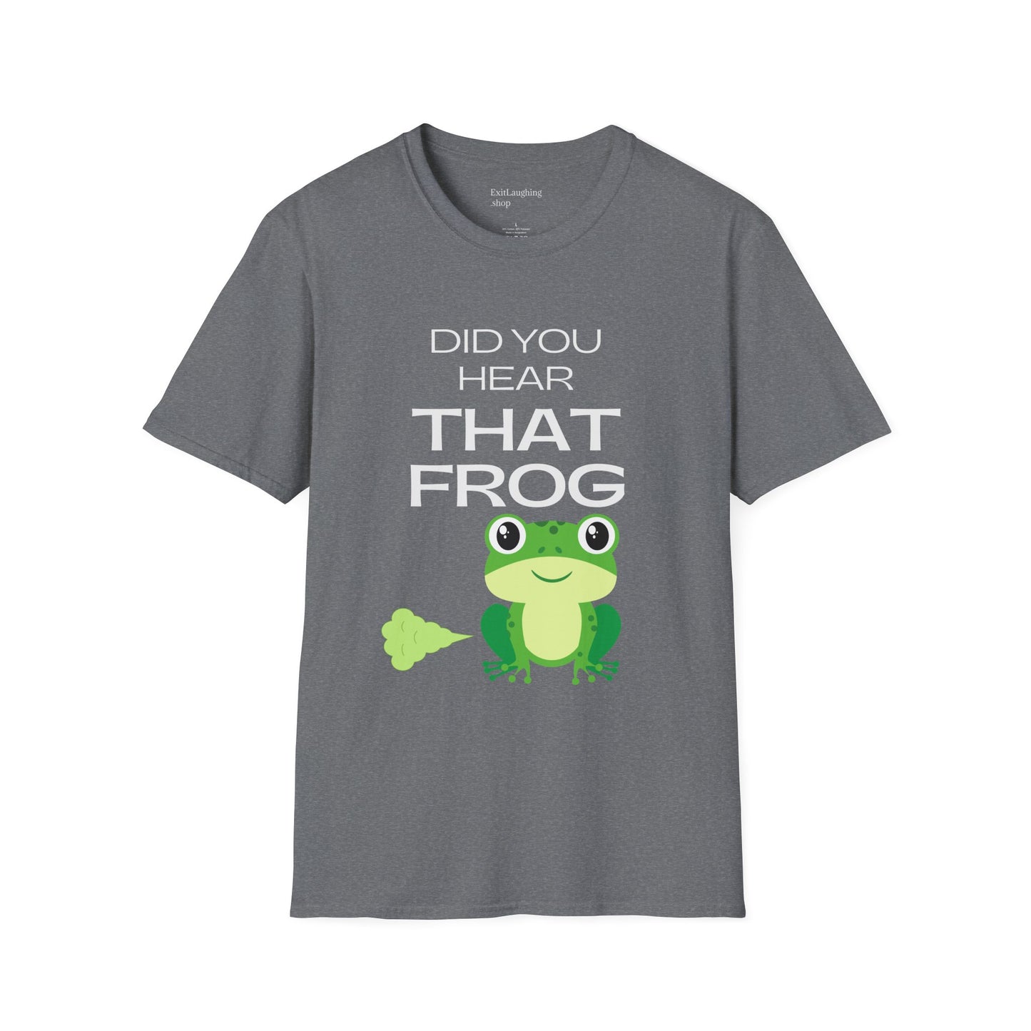 Funny Senior Tee – “Did You Hear That Frog?” – Sarcastic Senior Merch, Dark Humor Shirt & Funny Aging T-Shirt, Perfect Retirement Gift