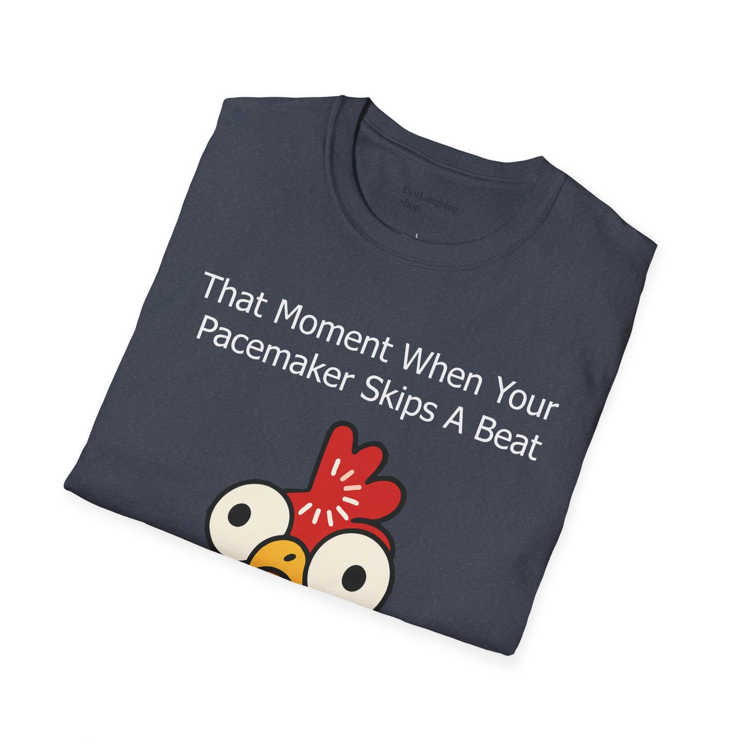 Funny Senior Tee – “That Moment When Your Pacemaker Skips and So Do You” – Sarcastic Senior Merch, Dark Humor Shirt & Funny Aging T-Shirt, Perfect Retirement Gift