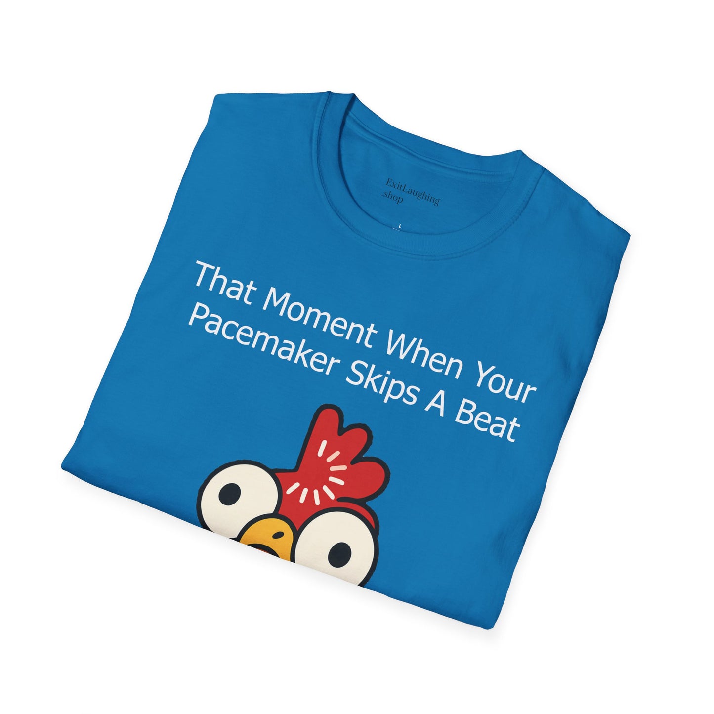 Funny Senior Tee – “That Moment When Your Pacemaker Skips and So Do You” – Sarcastic Senior Merch, Dark Humor Shirt & Funny Aging T-Shirt, Perfect Retirement Gift