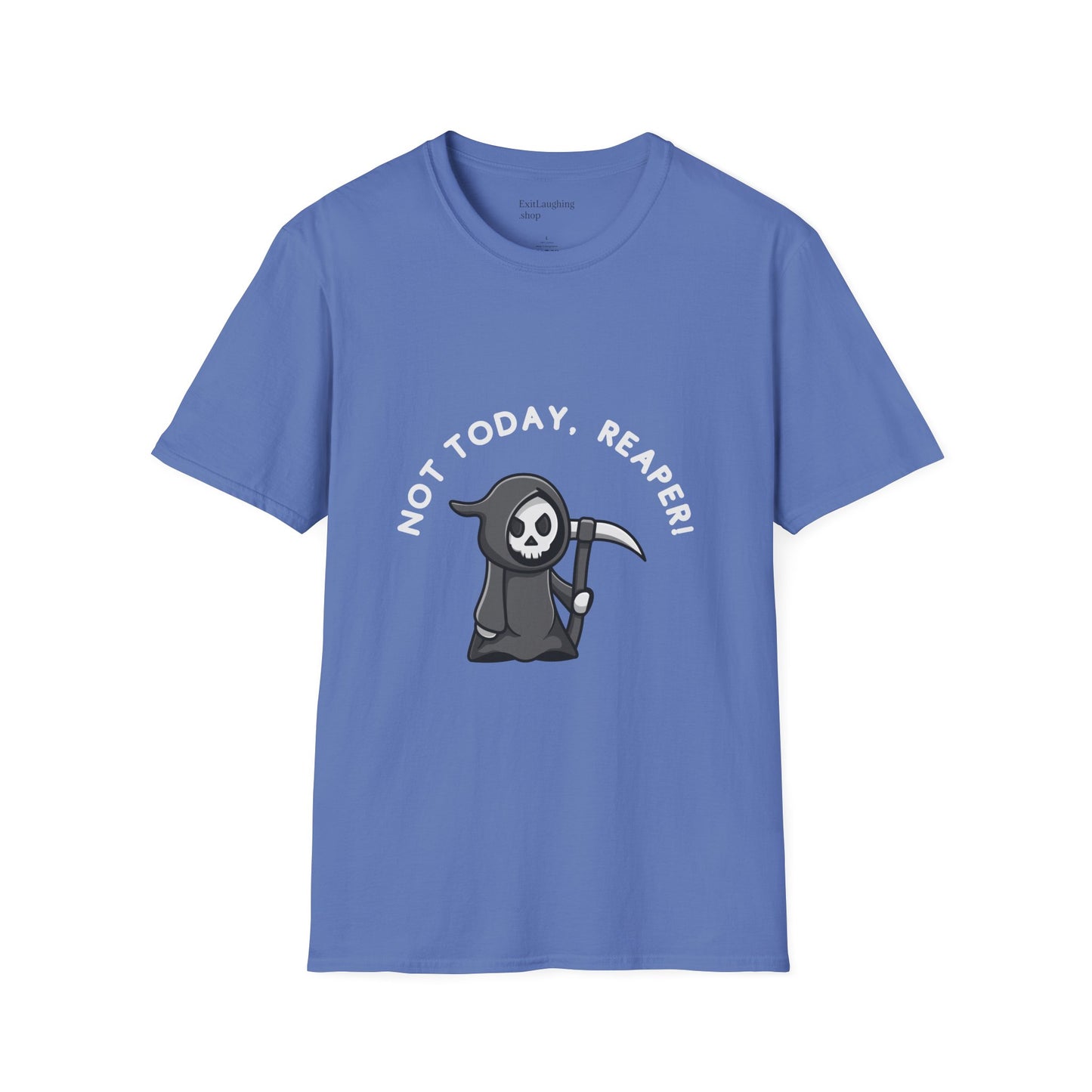 Funny Senior Tee – “Not Today, Reaper!” – Sarcastic Senior Merch, Dark Humor Shirt & Funny Aging T-Shirt, Perfect Retirement Gift
