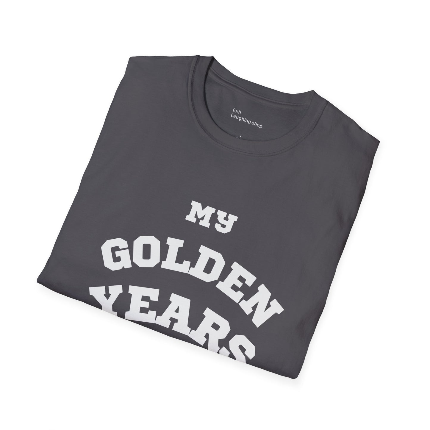 Funny Senior Tee – “My Golden Years Are Full of Rust” – Sarcastic Senior Merch, Dark Humor Shirt & Funny Aging T-Shirt, Perfect Retirement Gift for Seniors