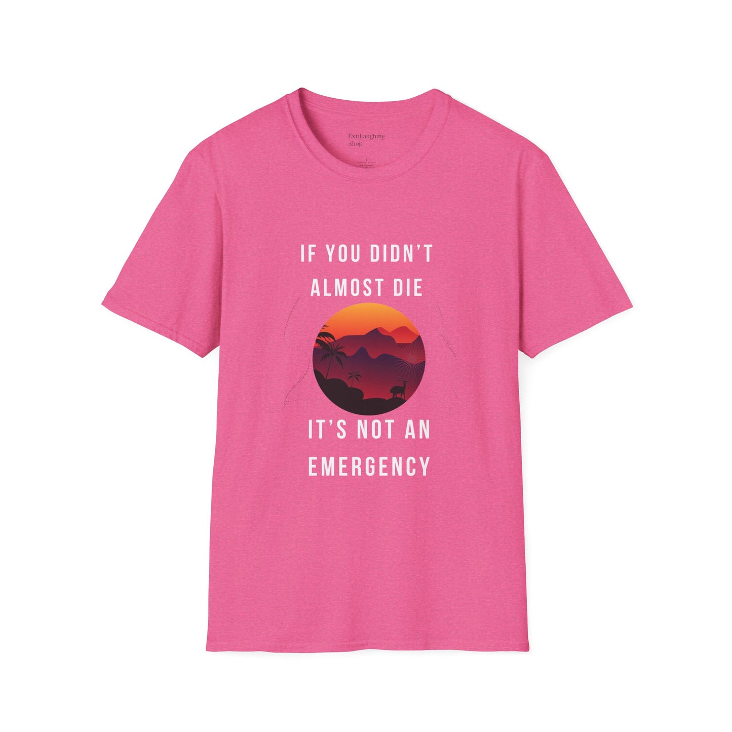 Funny Senior Tee – “If You Didn’t Almost Die, It’s Not an Emergency” – Sarcastic Senior Merch, Dark Humor Shirt & Funny Aging T-Shirt, Perfect Retirement Gift