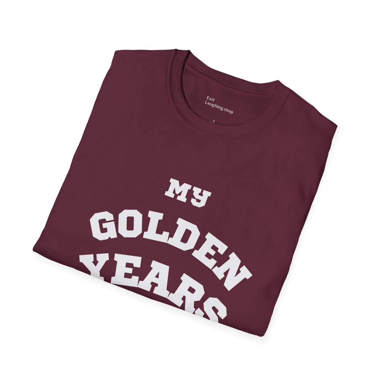 Funny Senior Tee – “My Golden Years Are Full of Rust” – Sarcastic Senior Merch, Dark Humor Shirt & Funny Aging T-Shirt, Perfect Retirement Gift for Seniors