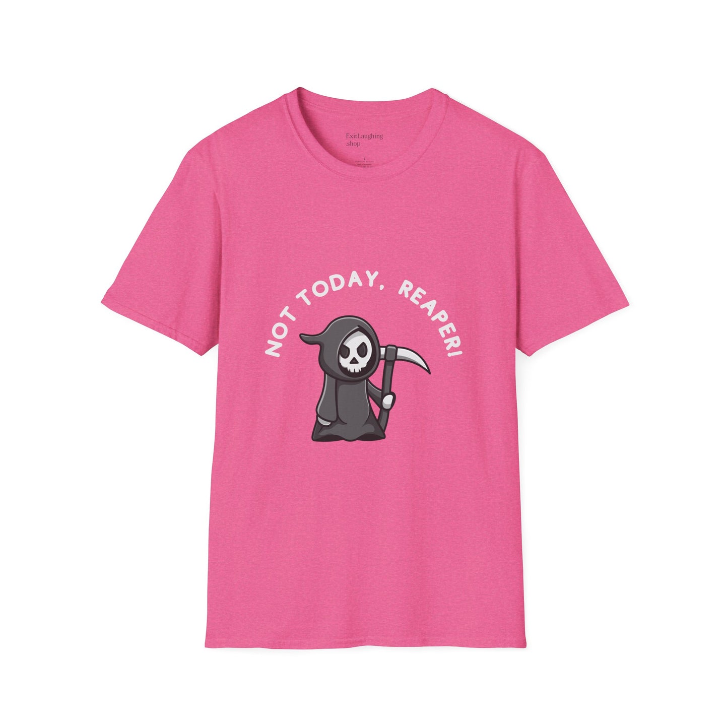 Funny Senior Tee – “Not Today, Reaper!” – Sarcastic Senior Merch, Dark Humor Shirt & Funny Aging T-Shirt, Perfect Retirement Gift