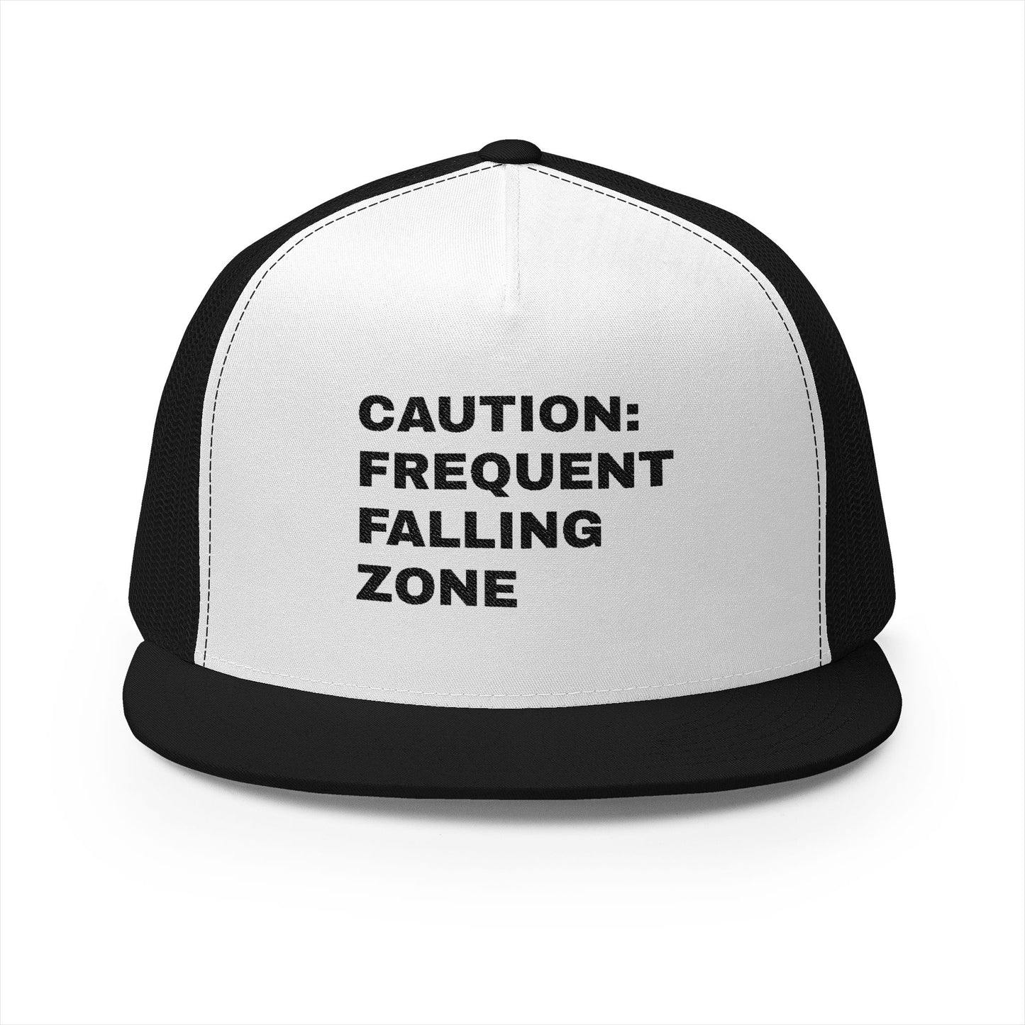 Funny Senior Hat – Caution: Frequent Falling Zone | Sarcastic Senior Merch & Dark Humored Retirement Gift