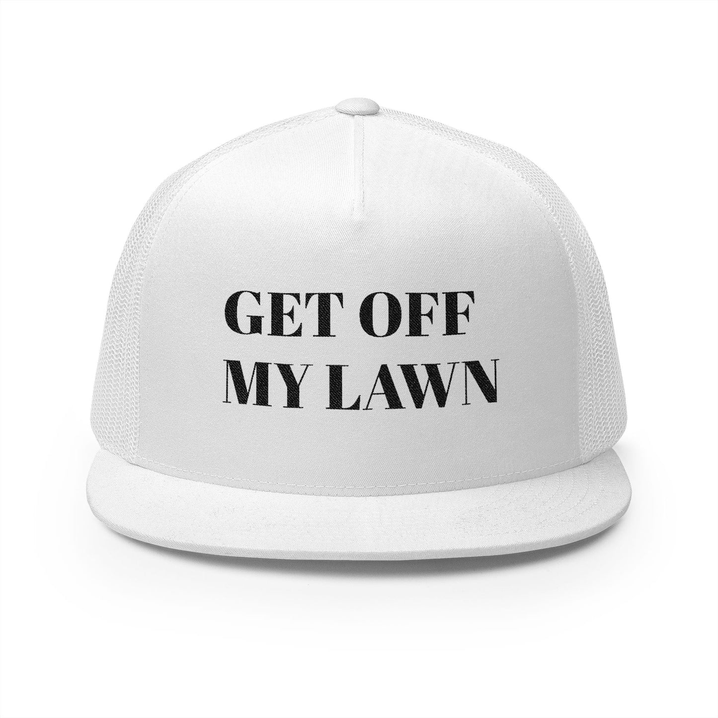 Funny Senior Hat – “Get Off My Lawn” – Sarcastic Senior Merch & Dark Humored Retirement Gift