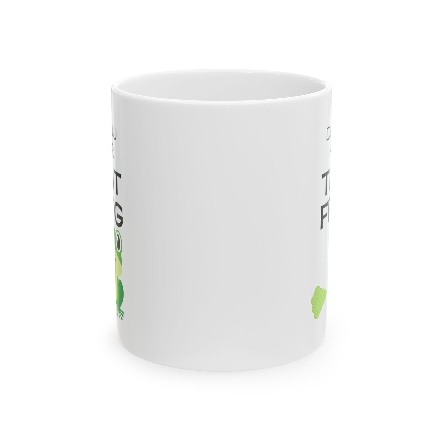 Funny Senior Coffee Mug ‘Did You Hear That Frog?’ – Sarcastic Senior Merch, Dark Humor Coffee Cup, Perfect Retirement Gift for Seniors, Grandparents, and Aging Legends