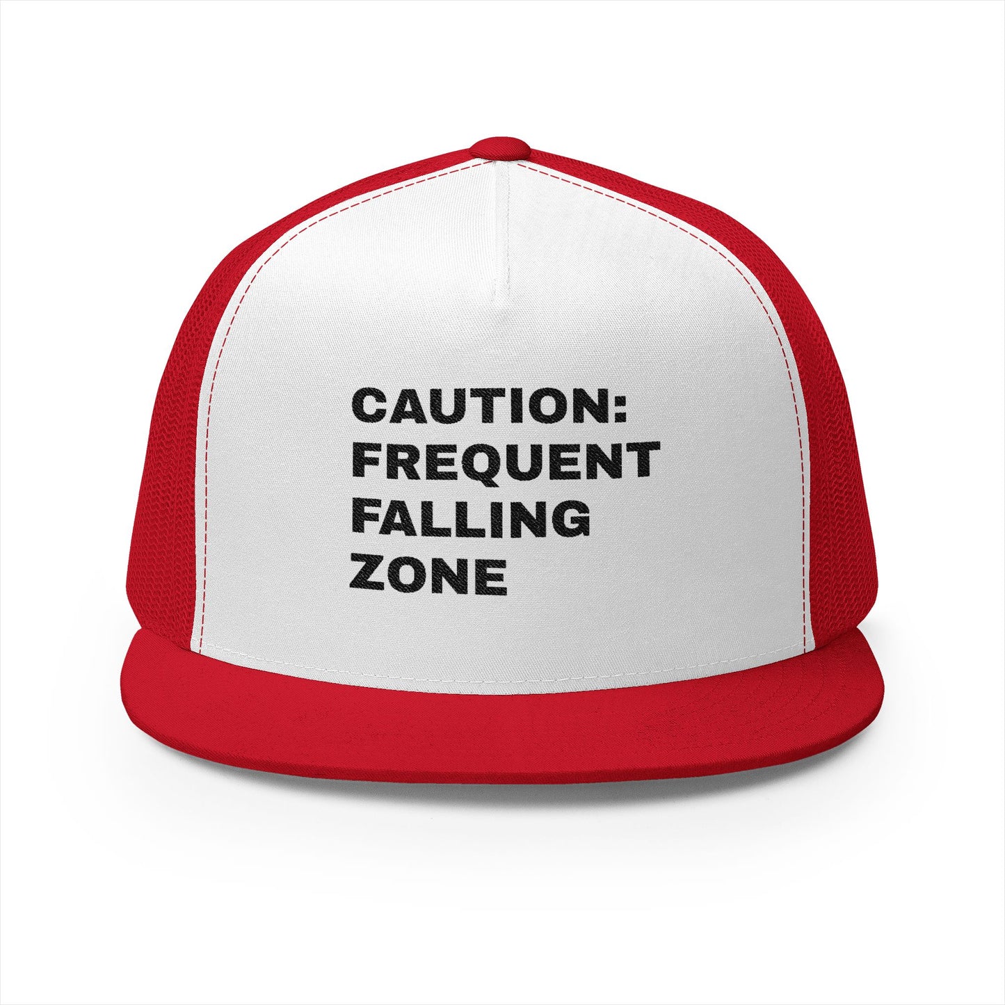 Funny Senior Hat – Caution: Frequent Falling Zone | Sarcastic Senior Merch & Dark Humored Retirement Gift