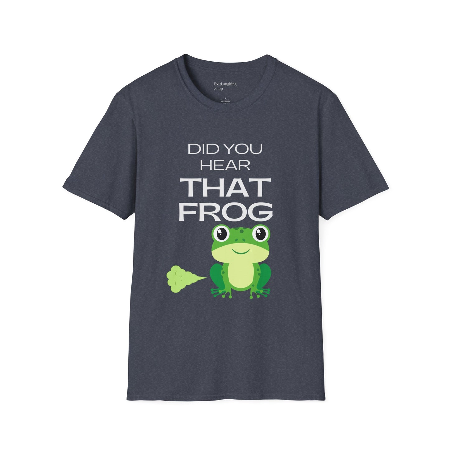 Funny Senior Tee – “Did You Hear That Frog?” – Sarcastic Senior Merch, Dark Humor Shirt & Funny Aging T-Shirt, Perfect Retirement Gift