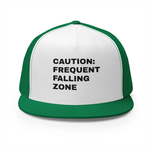 Funny Senior Hat – Caution: Frequent Falling Zone | Sarcastic Senior Merch & Dark Humored Retirement Gift