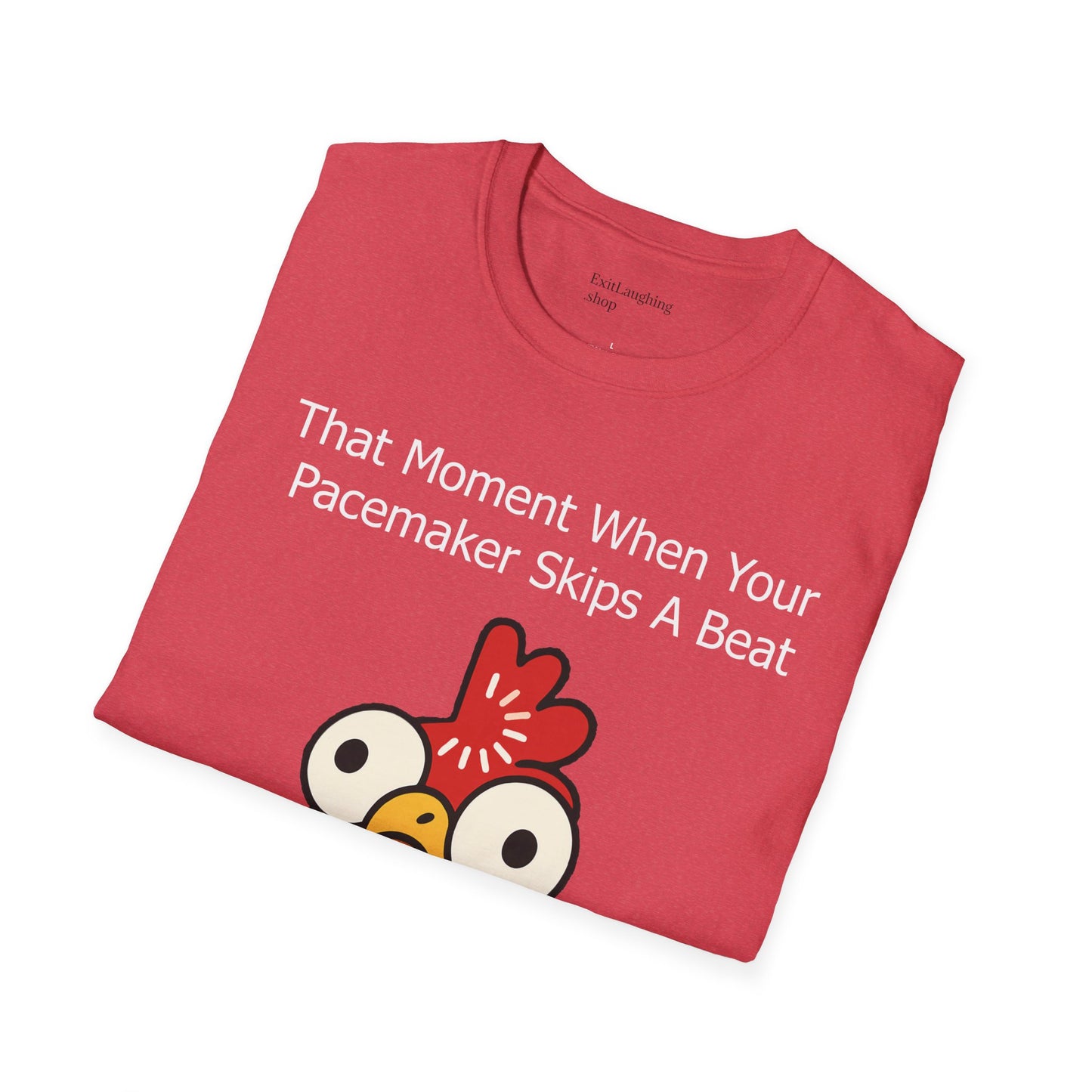 Funny Senior Tee – “That Moment When Your Pacemaker Skips and So Do You” – Sarcastic Senior Merch, Dark Humor Shirt & Funny Aging T-Shirt, Perfect Retirement Gift