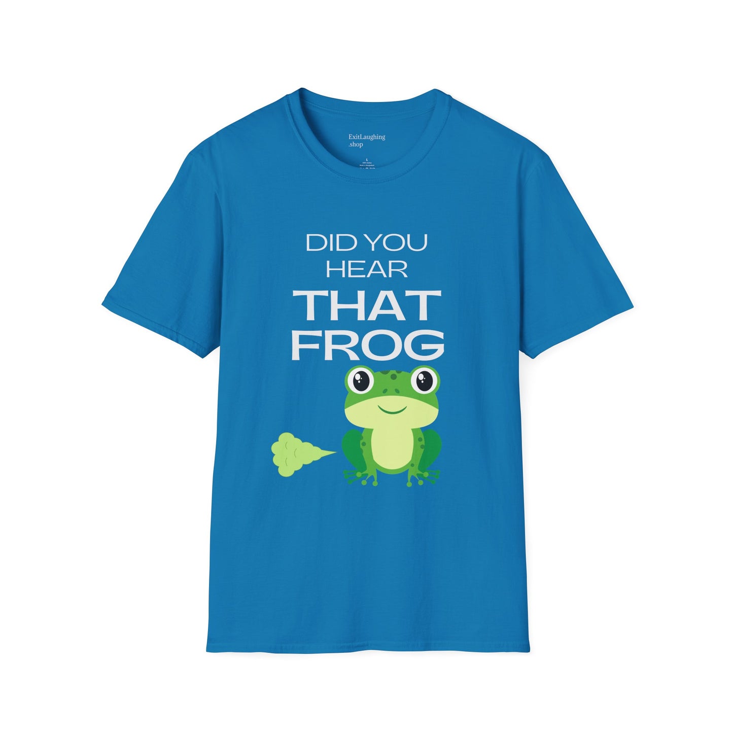 Funny Senior Tee – “Did You Hear That Frog?” – Sarcastic Senior Merch, Dark Humor Shirt & Funny Aging T-Shirt, Perfect Retirement Gift