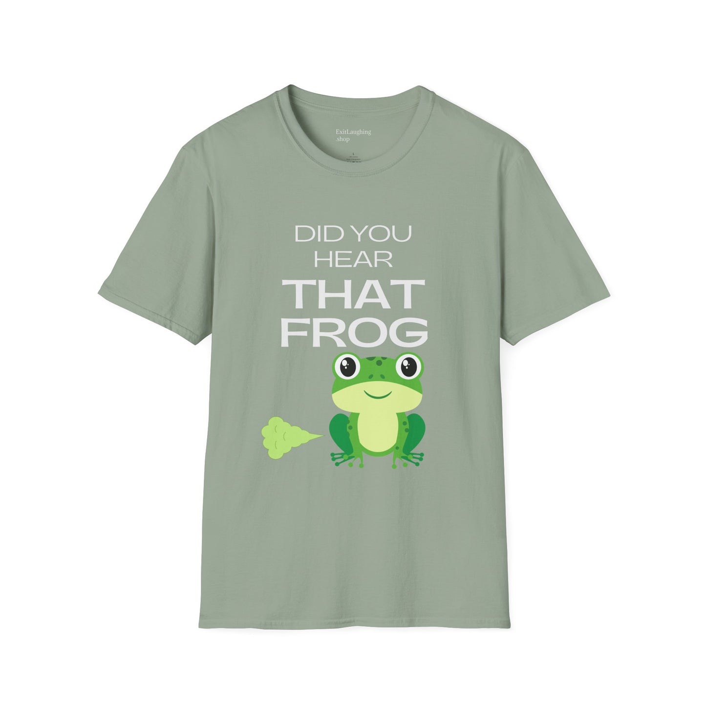 Funny Senior Tee – “Did You Hear That Frog?” – Sarcastic Senior Merch, Dark Humor Shirt & Funny Aging T-Shirt, Perfect Retirement Gift