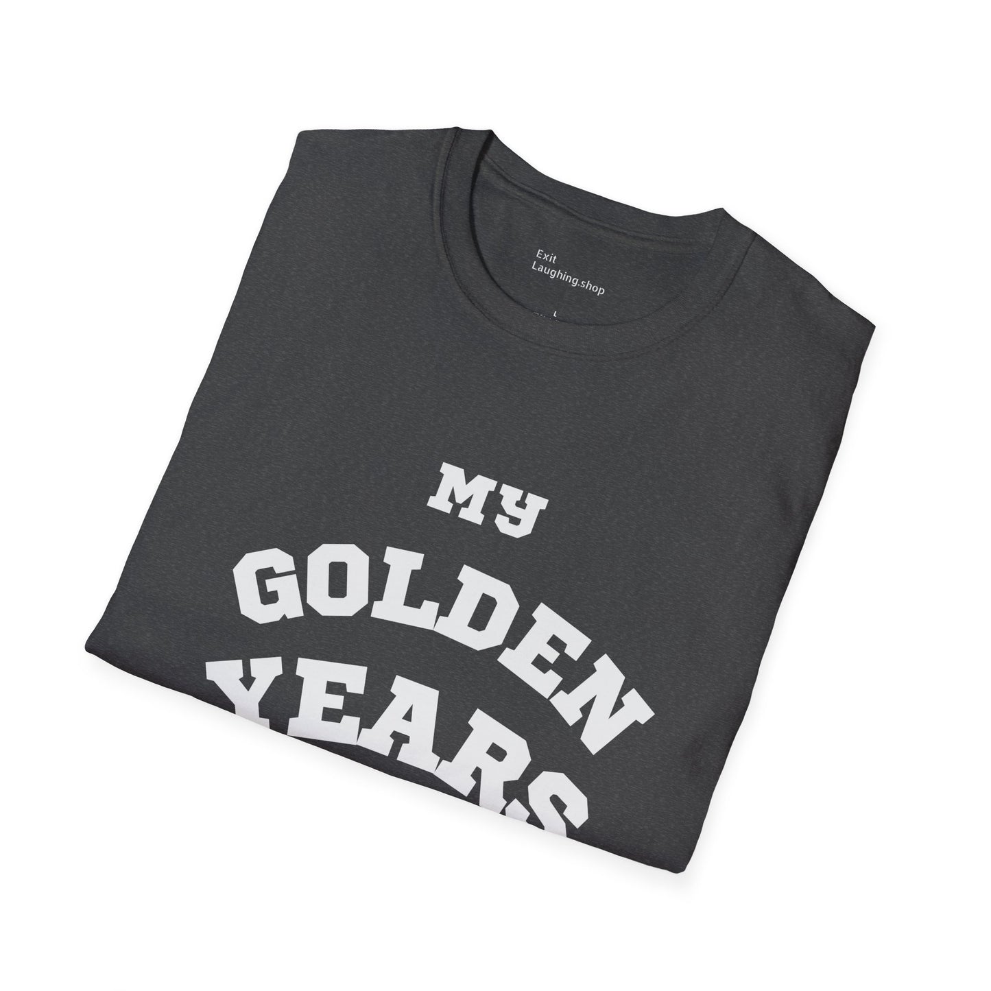 Funny Senior Tee – “My Golden Years Are Full of Rust” – Sarcastic Senior Merch, Dark Humor Shirt & Funny Aging T-Shirt, Perfect Retirement Gift for Seniors