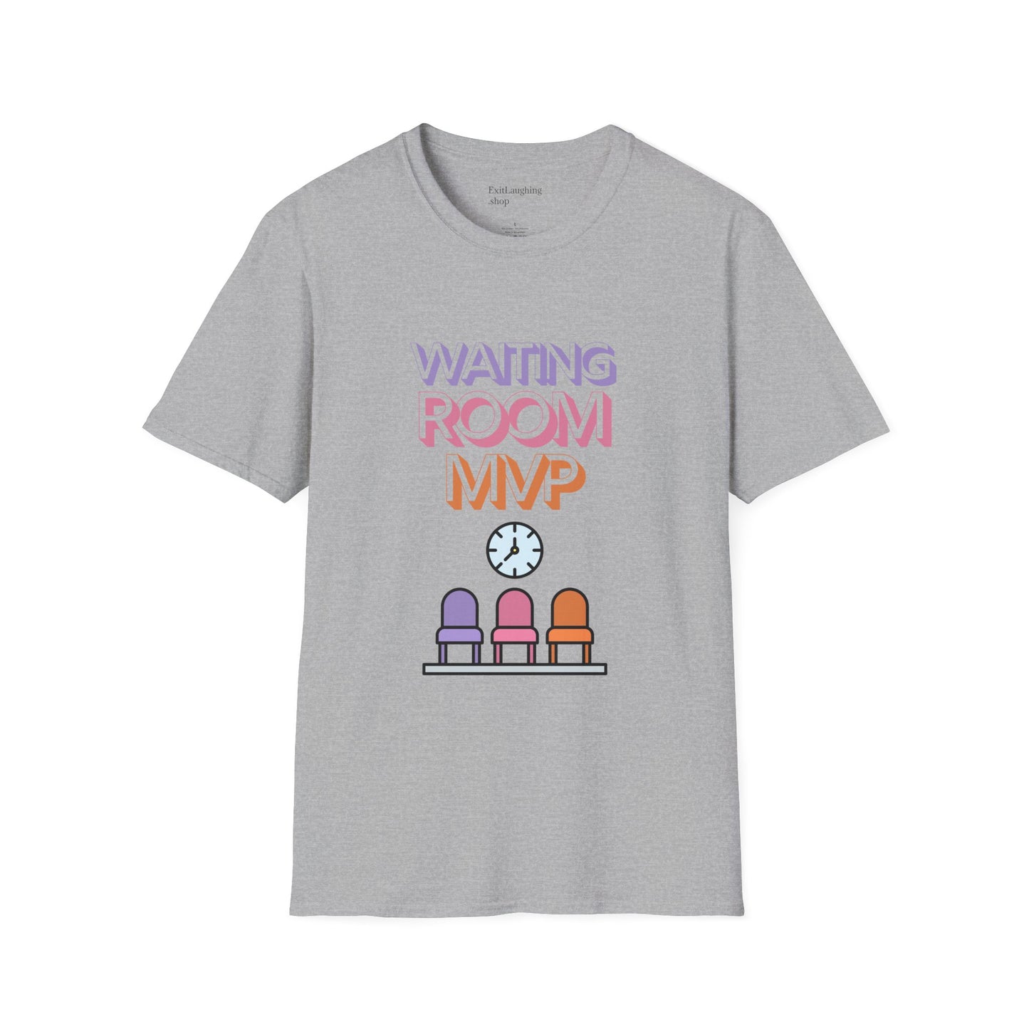 Funny Senior Tee – “Waiting Room MVP” – Sarcastic Retirement Gift, Dark Humor Shirt for Seniors, Funny Aging T-Shirt for Frequent Flyers & Specialist Office Regulars