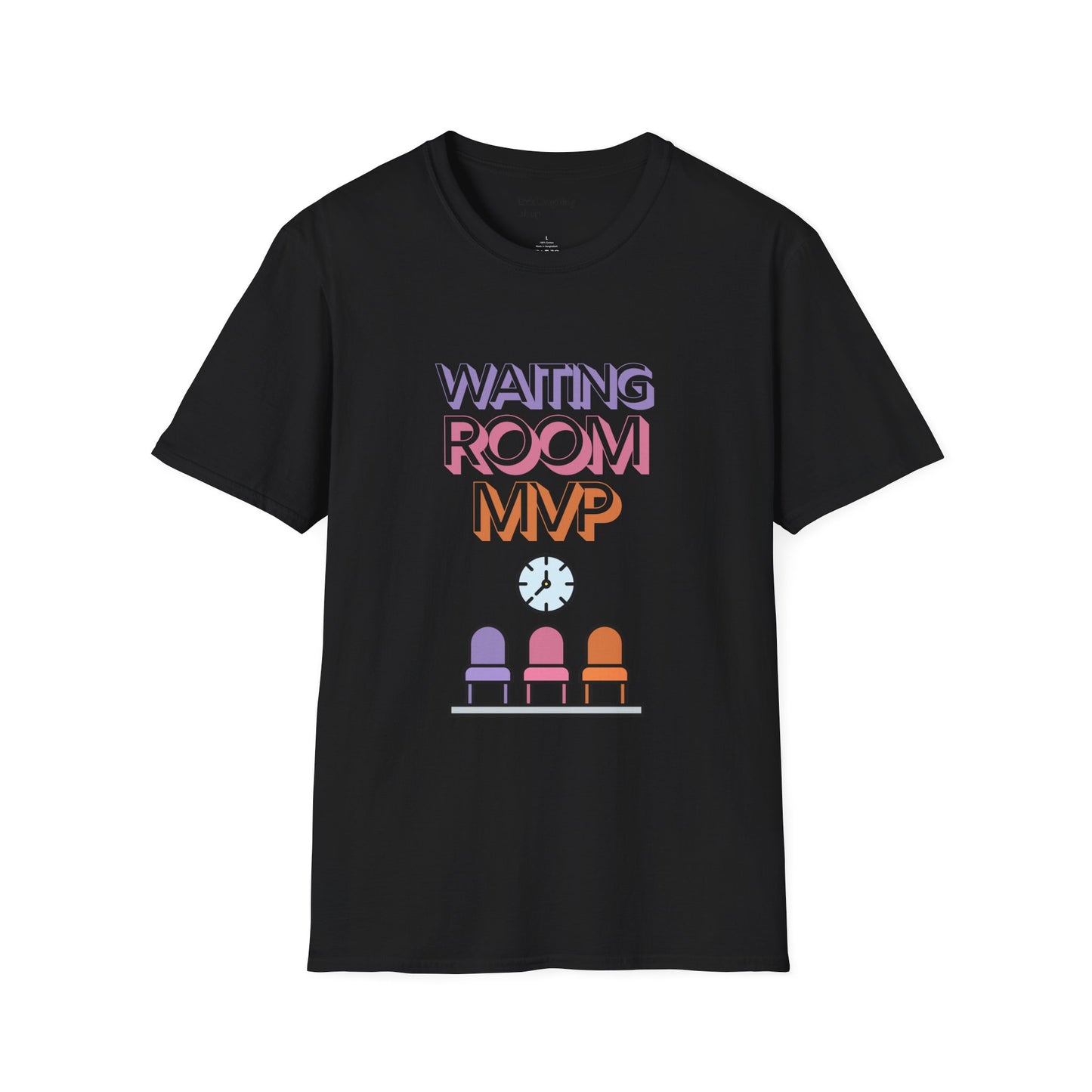 Funny Senior Tee – “Waiting Room MVP” – Sarcastic Retirement Gift, Dark Humor Shirt for Seniors, Funny Aging T-Shirt for Frequent Flyers & Specialist Office Regulars