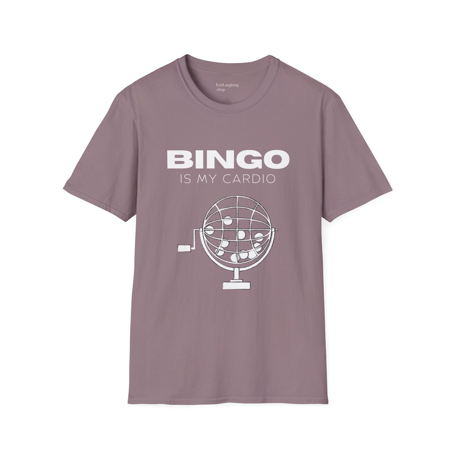 Funny Senior Tee – “BINGO Is My Cardio” – Sarcastic Senior Merch, Dark Humor Shirt & Funny Aging T-Shirt, Perfect Retirement Gift for Seniors