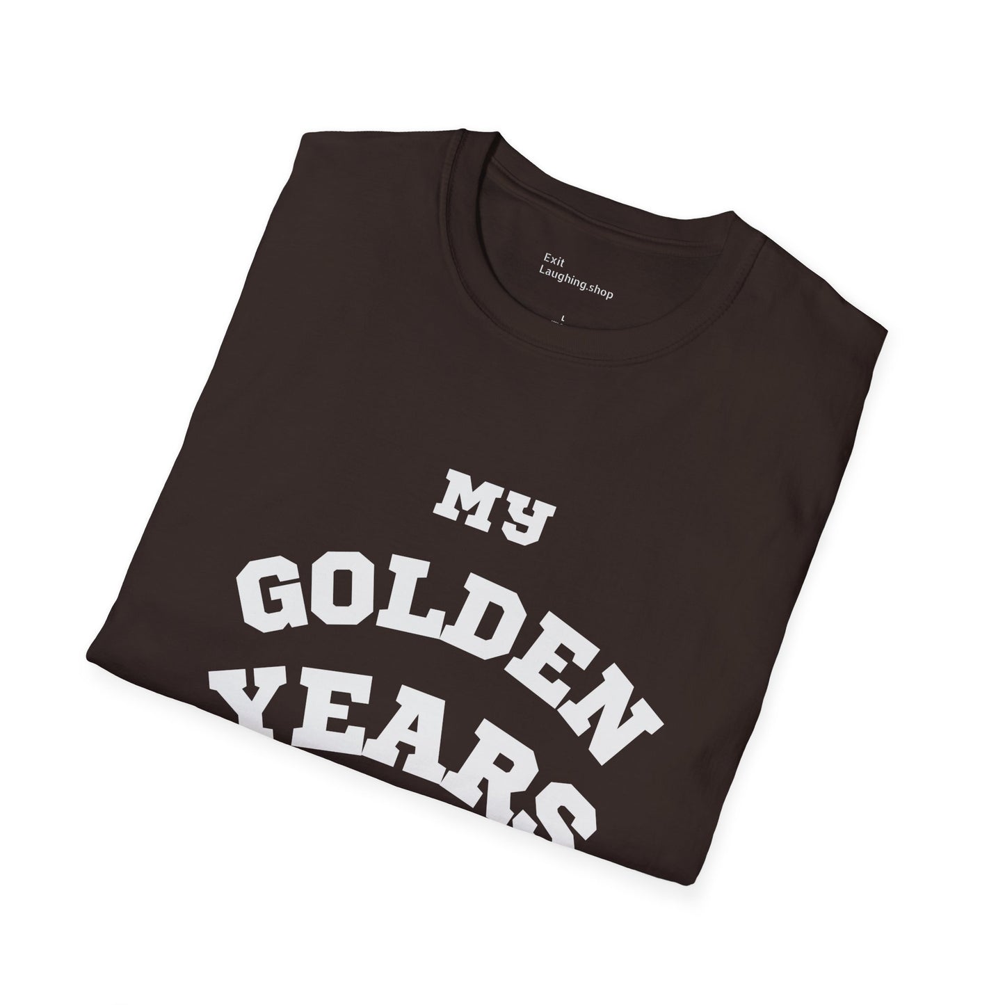 Funny Senior Tee – “My Golden Years Are Full of Rust” – Sarcastic Senior Merch, Dark Humor Shirt & Funny Aging T-Shirt, Perfect Retirement Gift for Seniors