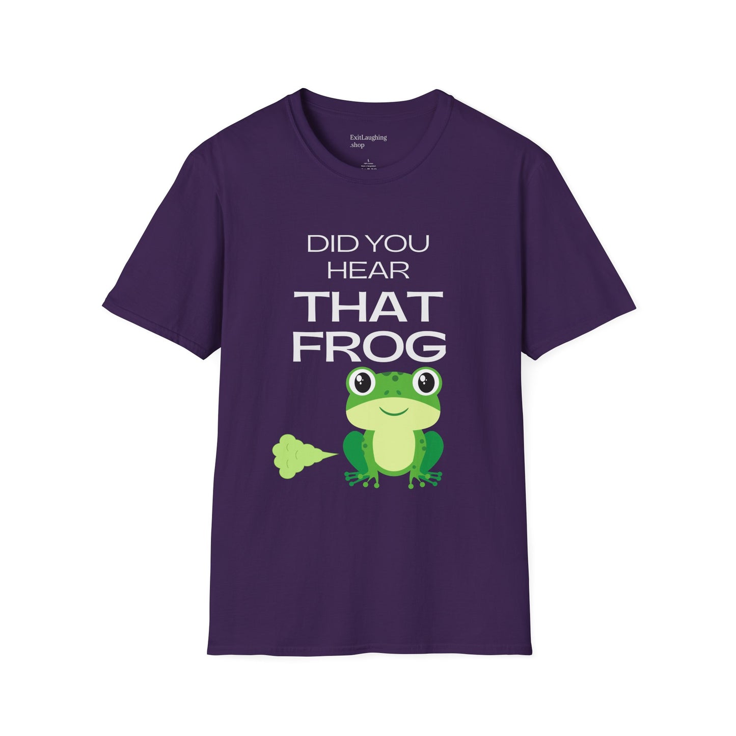 Funny Senior Tee – “Did You Hear That Frog?” – Sarcastic Senior Merch, Dark Humor Shirt & Funny Aging T-Shirt, Perfect Retirement Gift