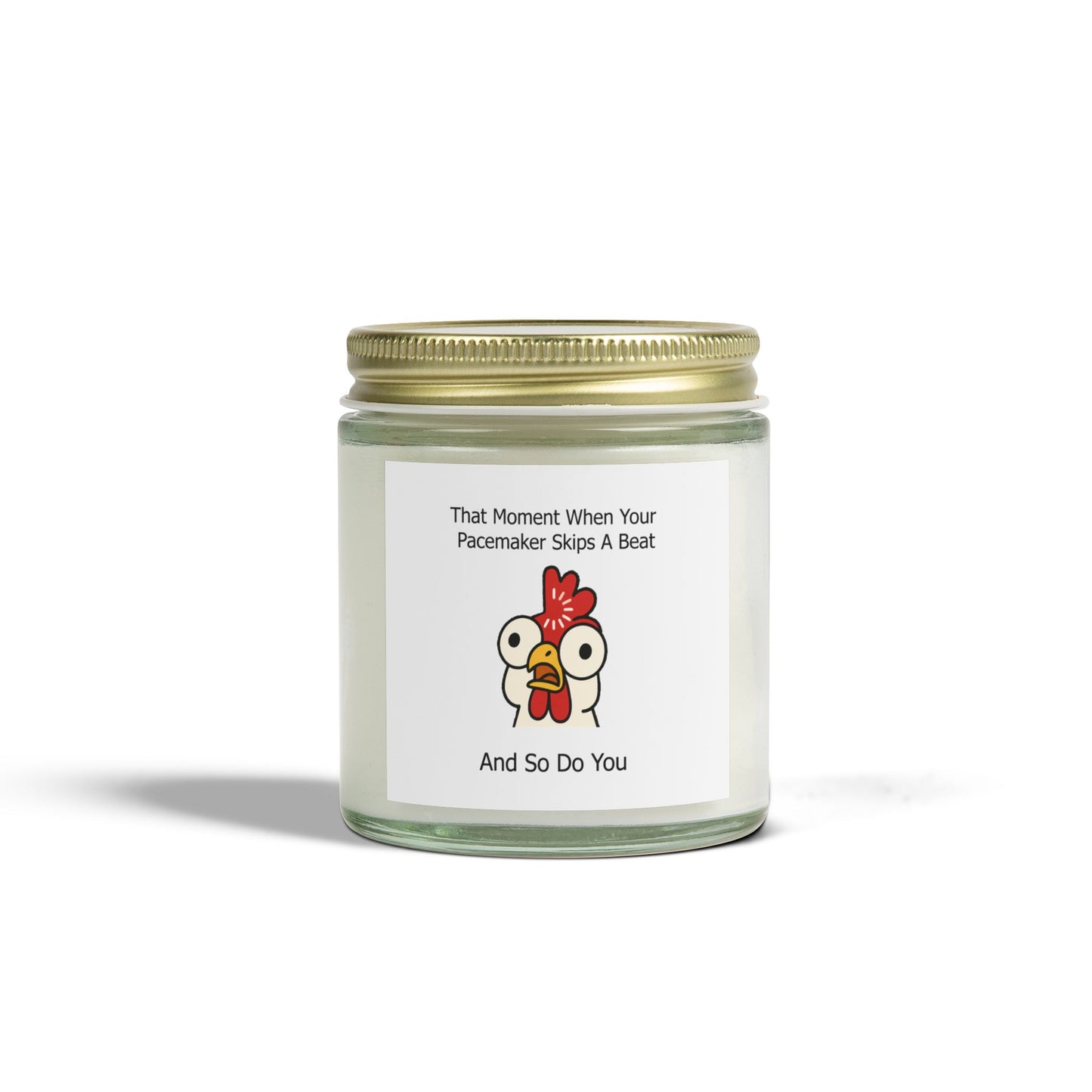 Funny Scented Soy Candle for Seniors – “That Moment When Your Pacemaker Skips a Beat… and So Do You” – Sarcastic Senior Merch & Dark Humored Retirement Gift