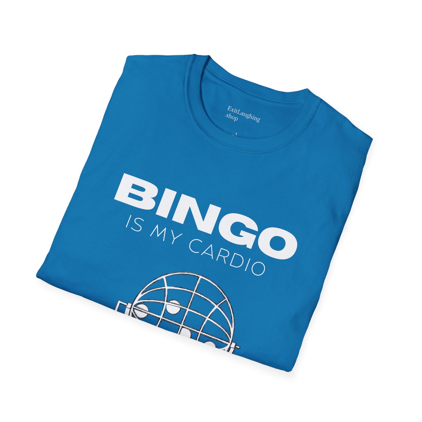 Funny Senior Tee – “BINGO Is My Cardio” – Sarcastic Senior Merch, Dark Humor Shirt & Funny Aging T-Shirt, Perfect Retirement Gift for Seniors