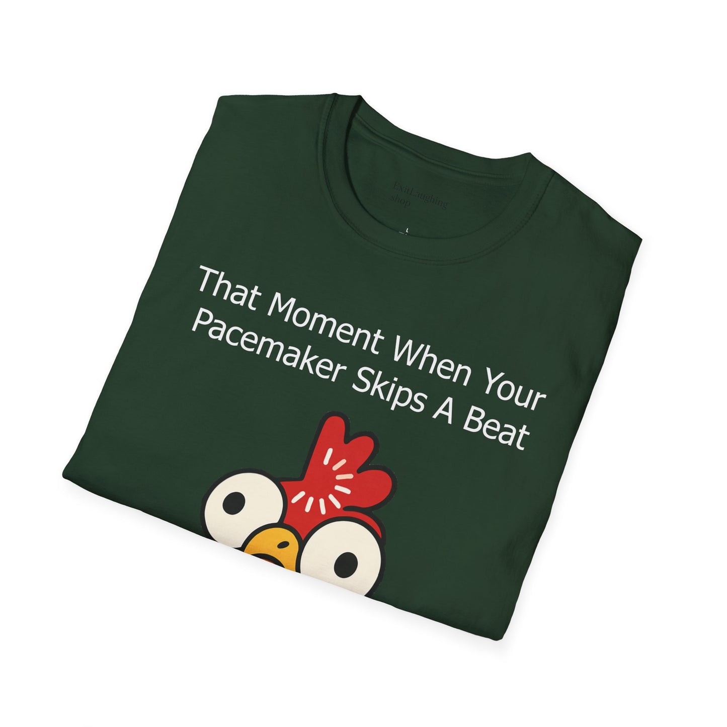 Funny Senior Tee – “That Moment When Your Pacemaker Skips and So Do You” – Sarcastic Senior Merch, Dark Humor Shirt & Funny Aging T-Shirt, Perfect Retirement Gift