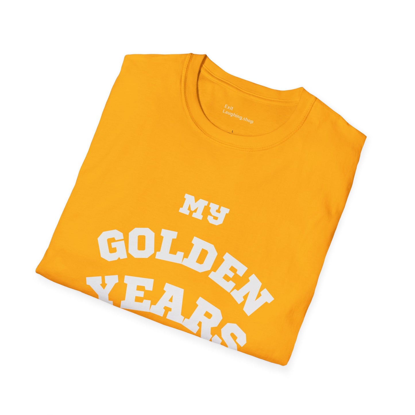 Funny Senior Tee – “My Golden Years Are Full of Rust” – Sarcastic Senior Merch, Dark Humor Shirt & Funny Aging T-Shirt, Perfect Retirement Gift for Seniors