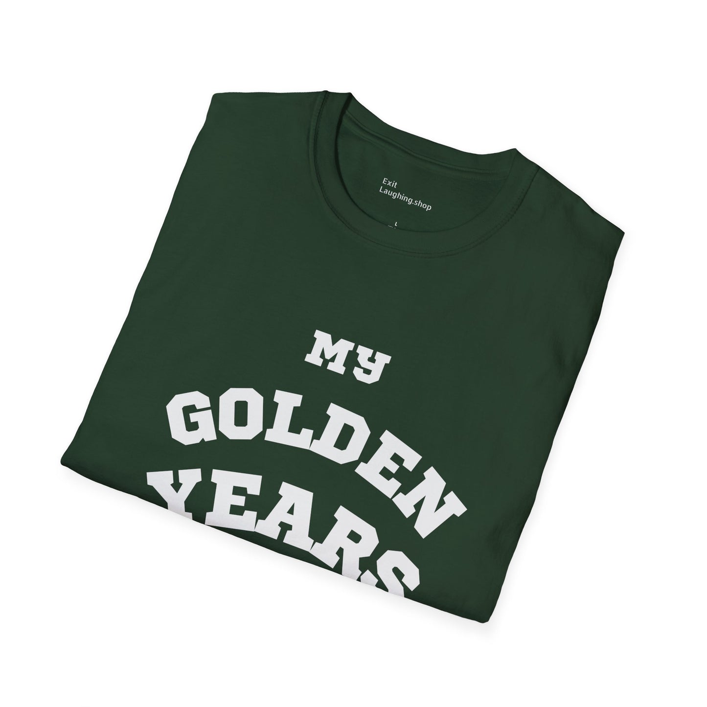 Funny Senior Tee – “My Golden Years Are Full of Rust” – Sarcastic Senior Merch, Dark Humor Shirt & Funny Aging T-Shirt, Perfect Retirement Gift for Seniors