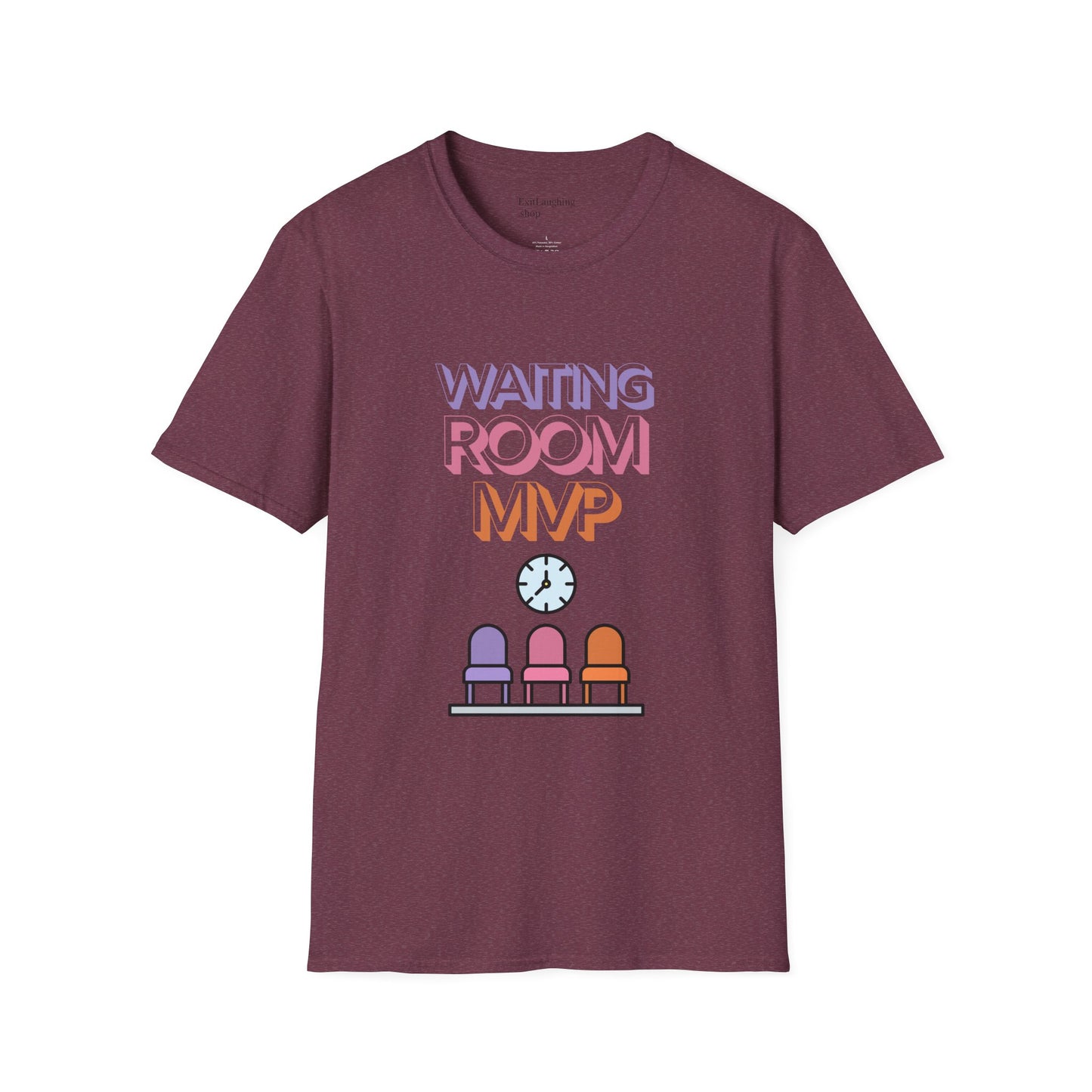 Funny Senior Tee – “Waiting Room MVP” – Sarcastic Retirement Gift, Dark Humor Shirt for Seniors, Funny Aging T-Shirt for Frequent Flyers & Specialist Office Regulars