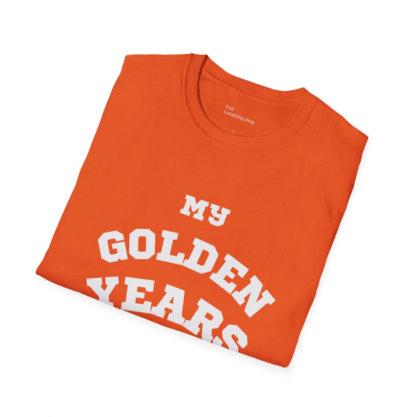 Funny Senior Tee – “My Golden Years Are Full of Rust” – Sarcastic Senior Merch, Dark Humor Shirt & Funny Aging T-Shirt, Perfect Retirement Gift for Seniors