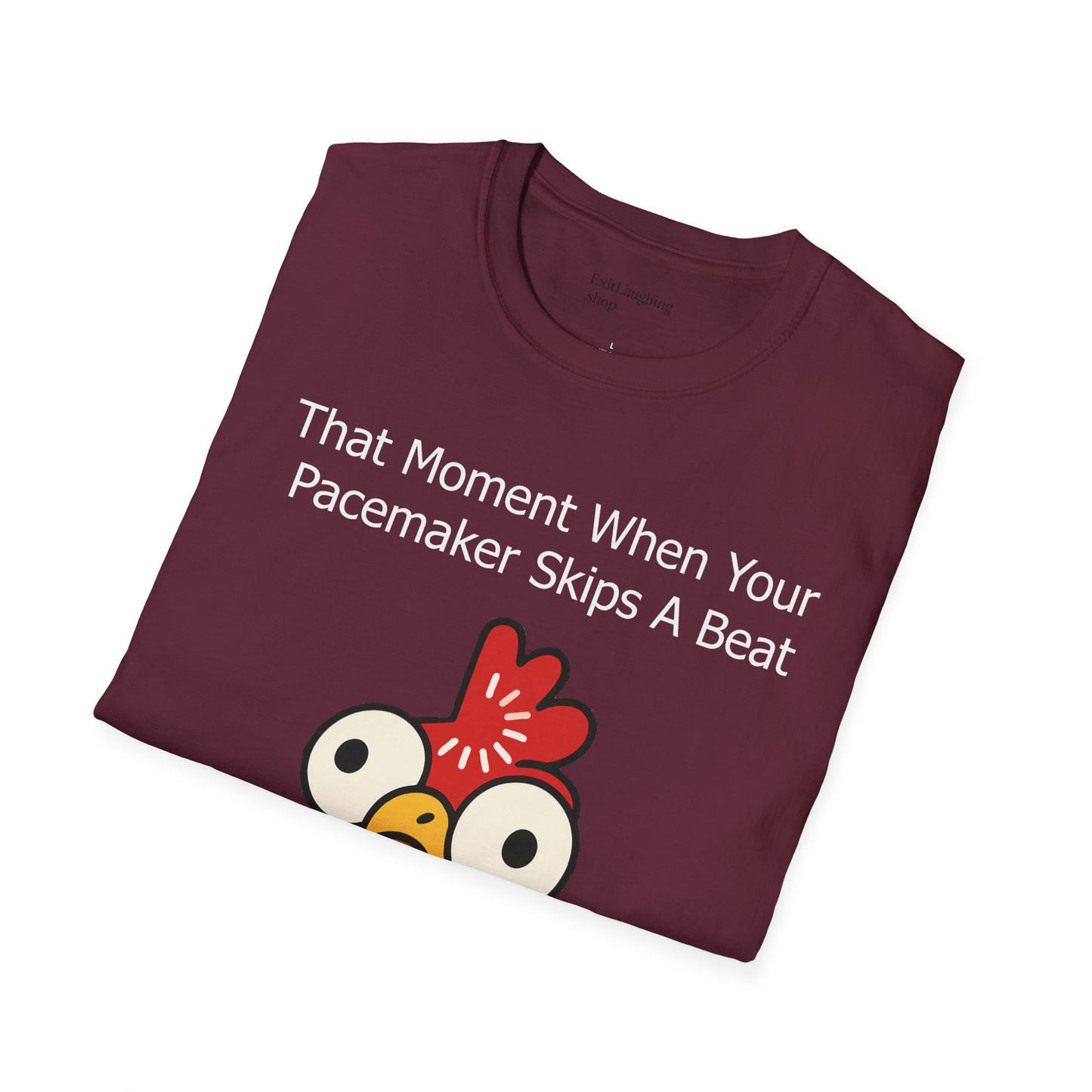 Funny Senior Tee – “That Moment When Your Pacemaker Skips and So Do You” – Sarcastic Senior Merch, Dark Humor Shirt & Funny Aging T-Shirt, Perfect Retirement Gift